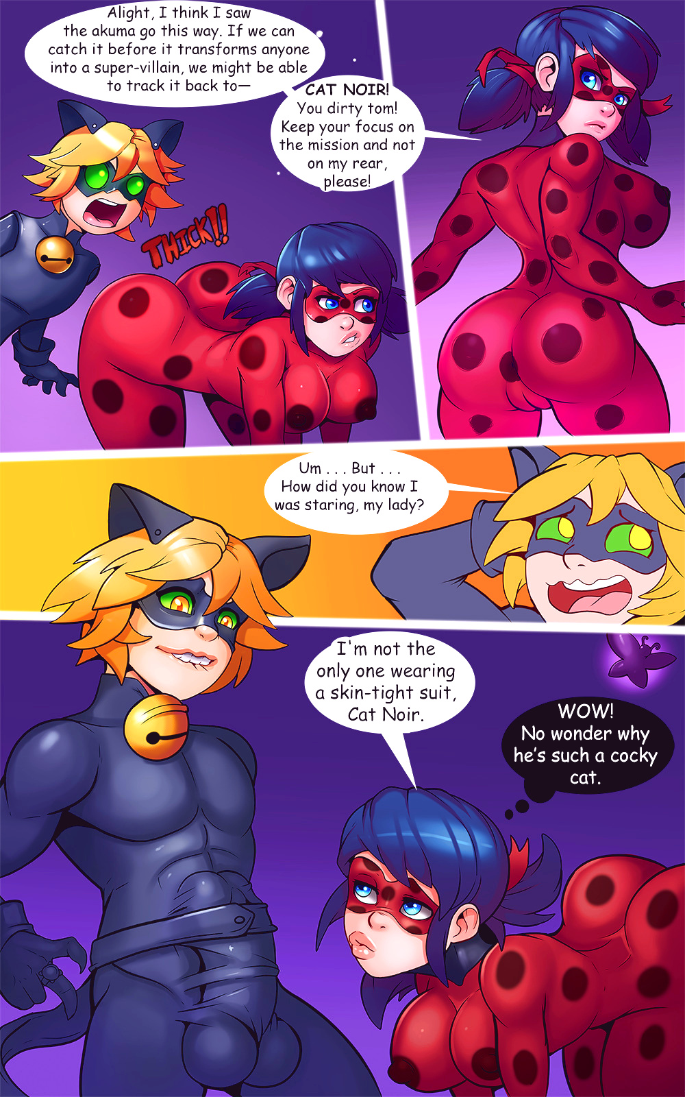 Noir x porn chat hawkmoth Miraculous Ladybug