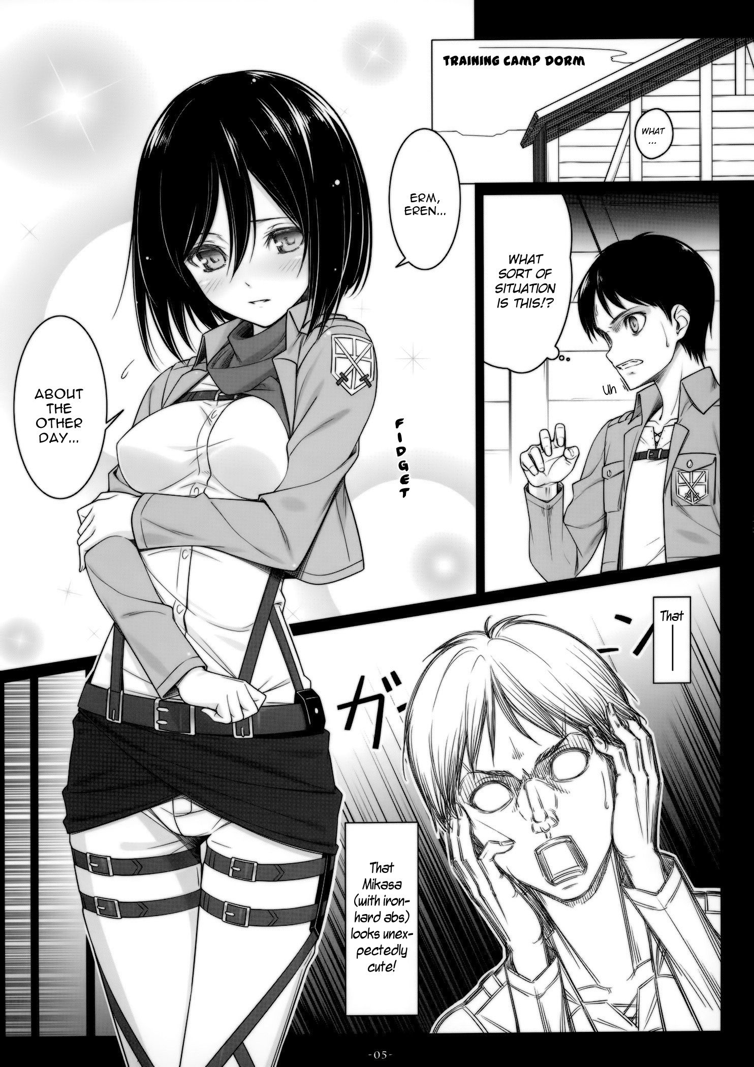 Mikasa hentai manga