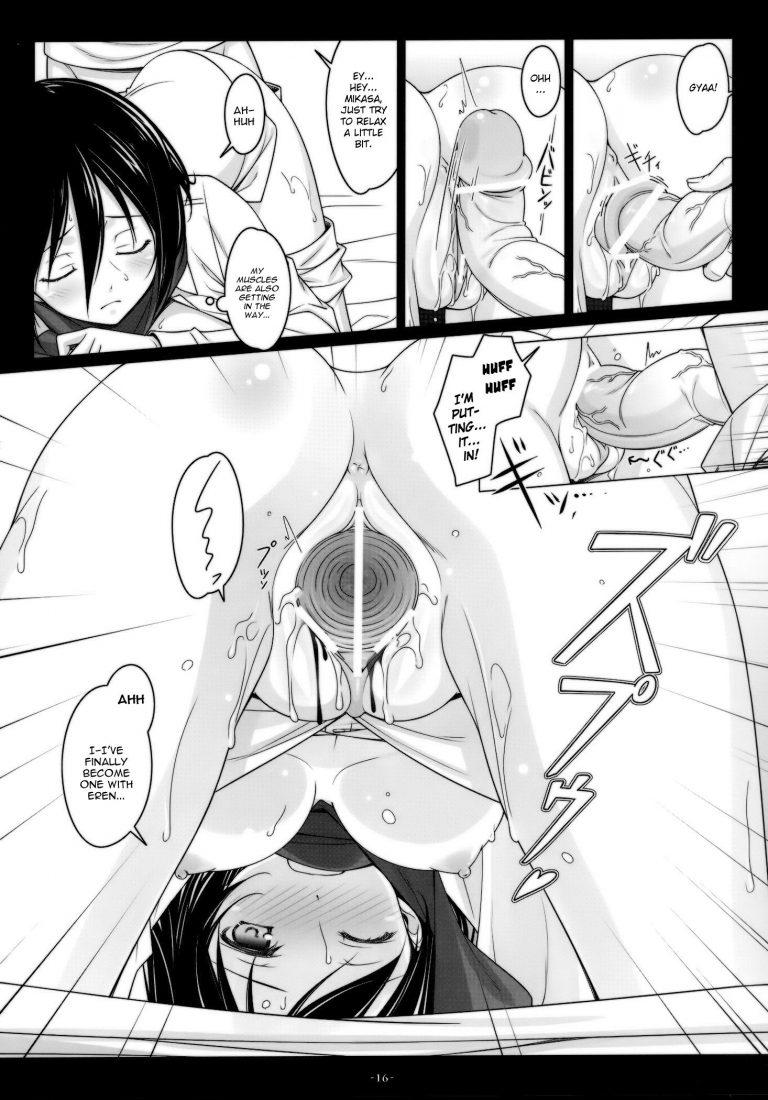 Attack on mikasa hentai manga picture 13