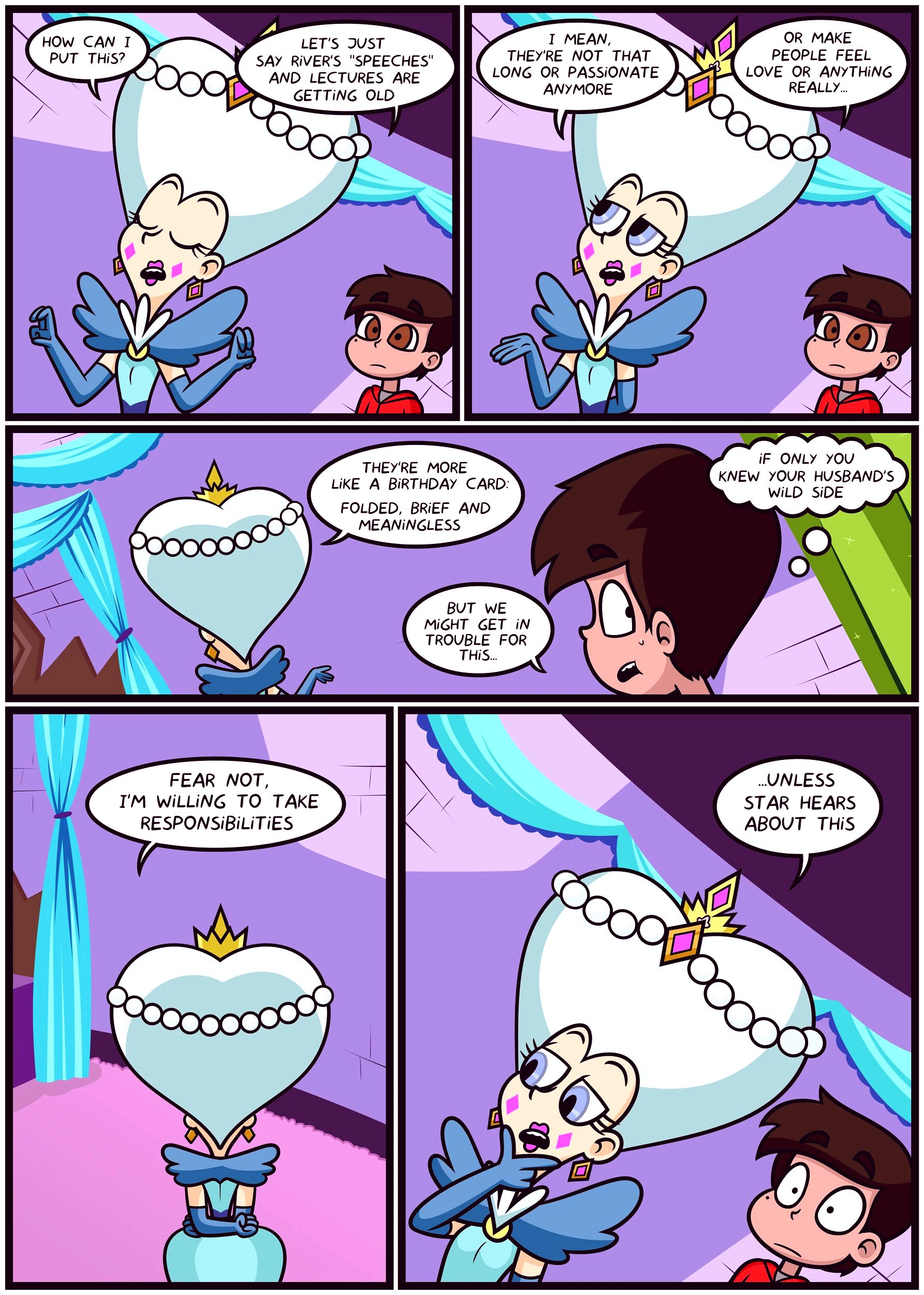 Alone with the queen porn comic picture 15