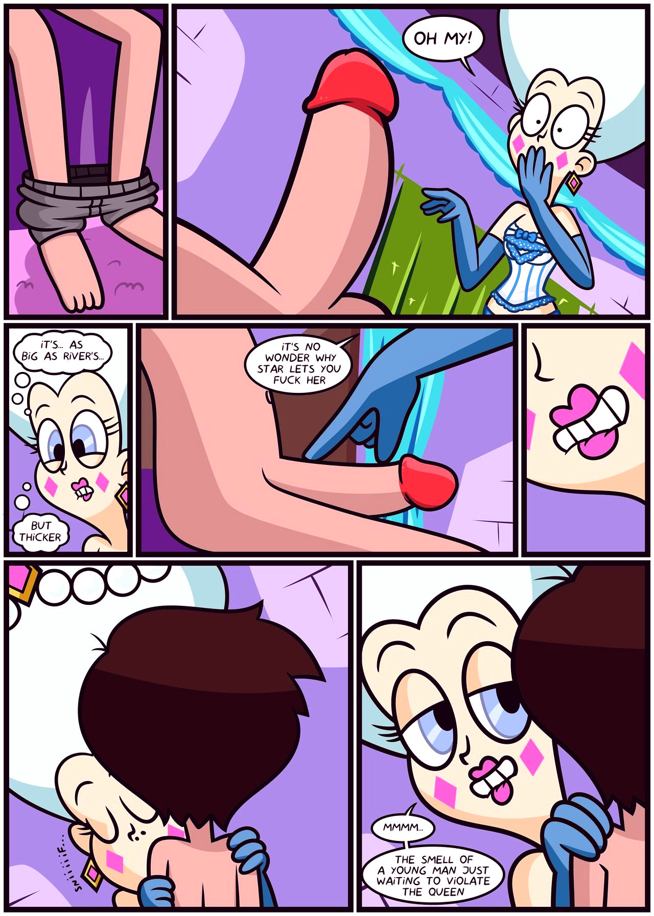 Alone with the queen porn comic picture 24