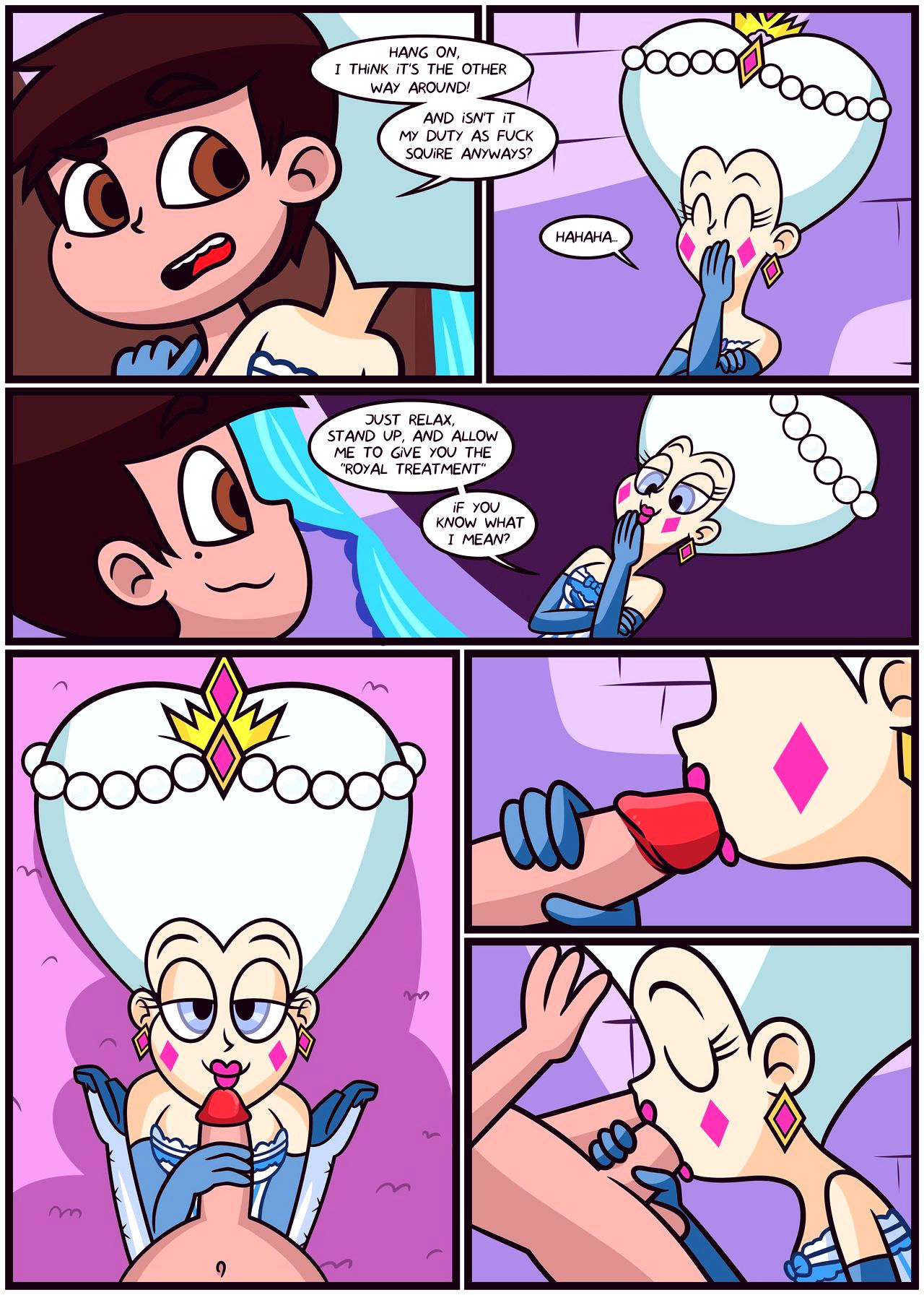 Alone with the queen porn comic picture 25