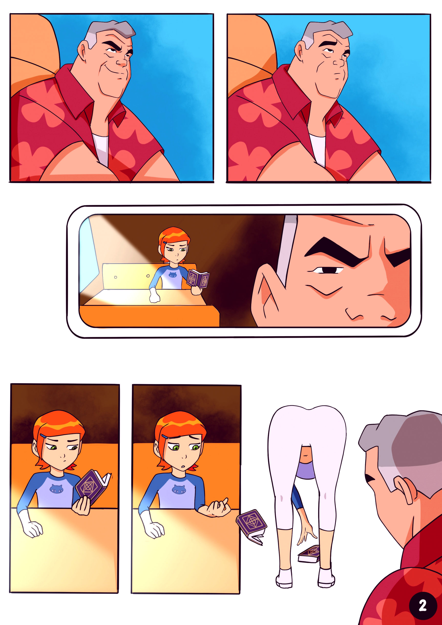 Amazing adventures of gwen and her abusive grandfather porn comic picture 2