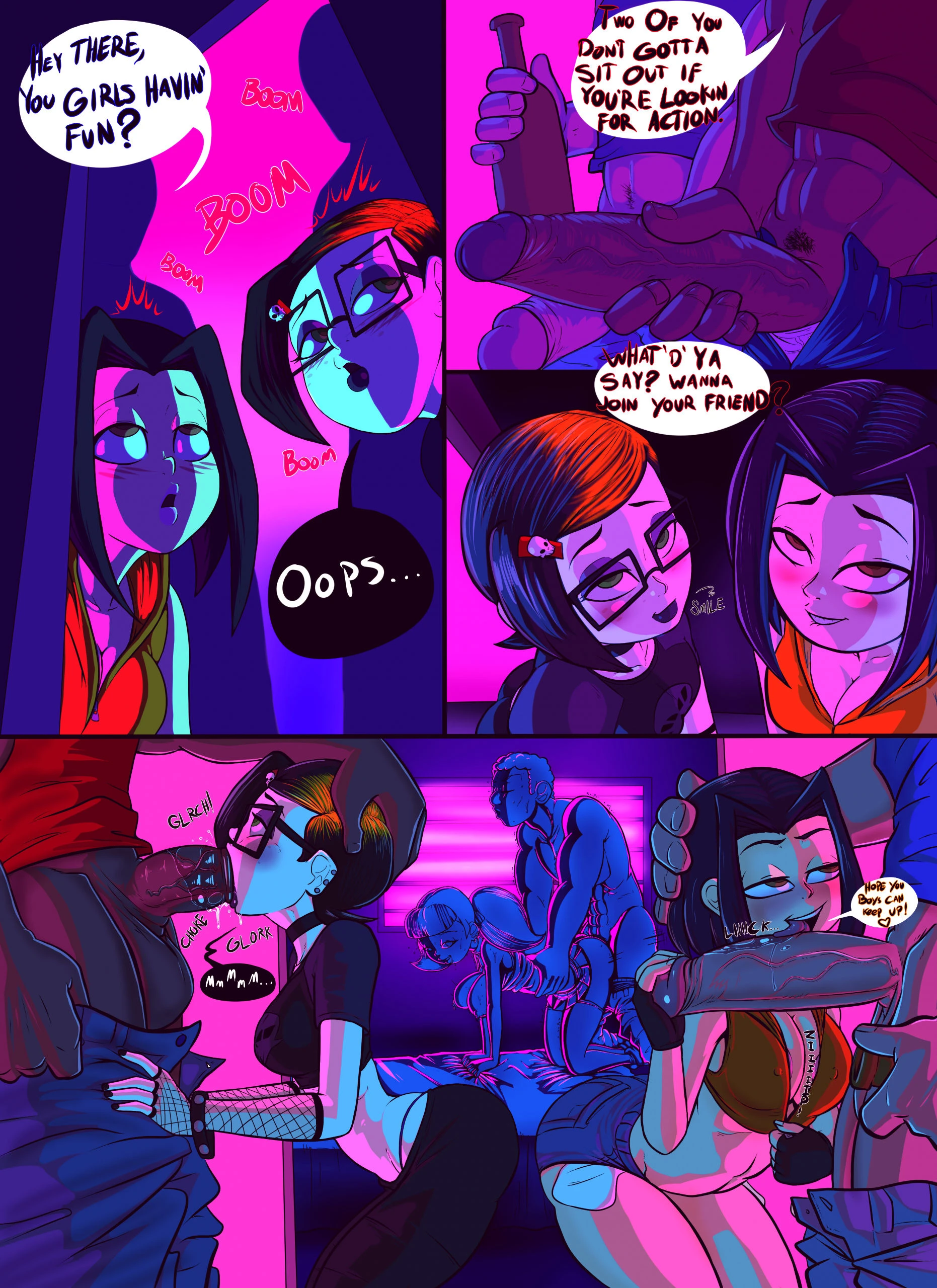 Cartoon college party porn comic picture 3