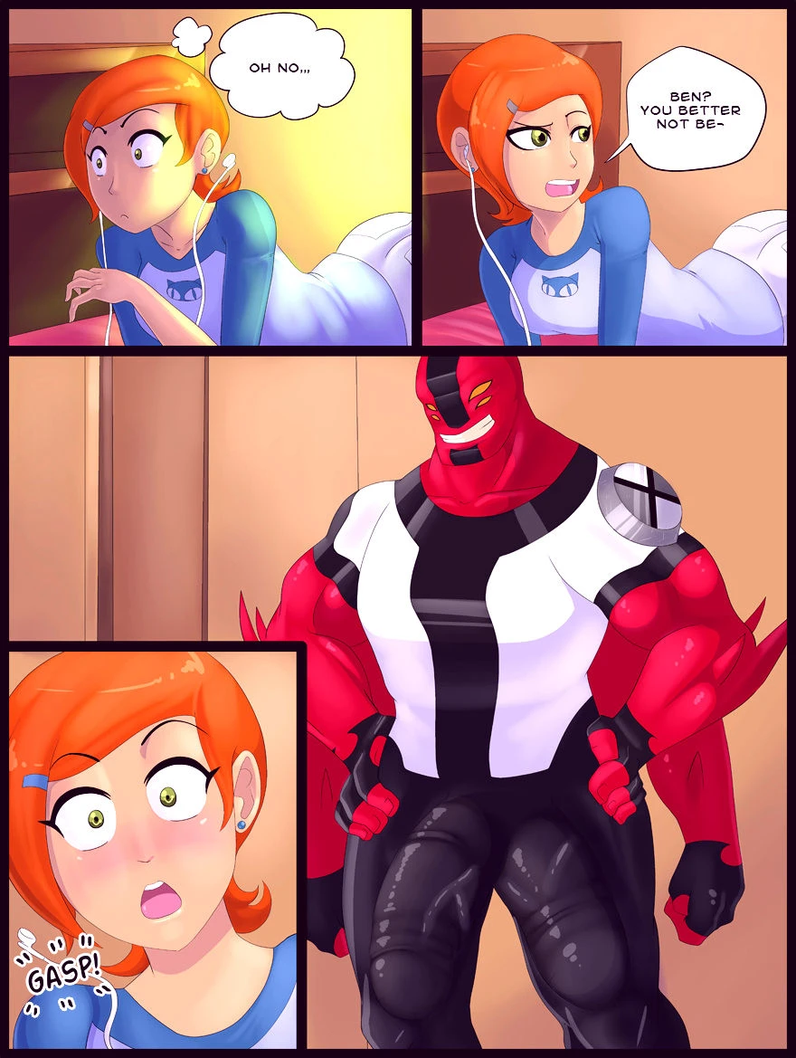Gwen vs fourarms porn comic picture 2