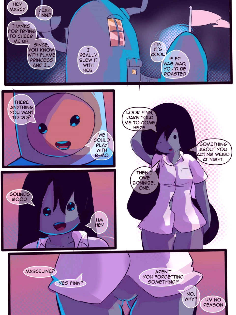 Mooning time porn comic picture 2