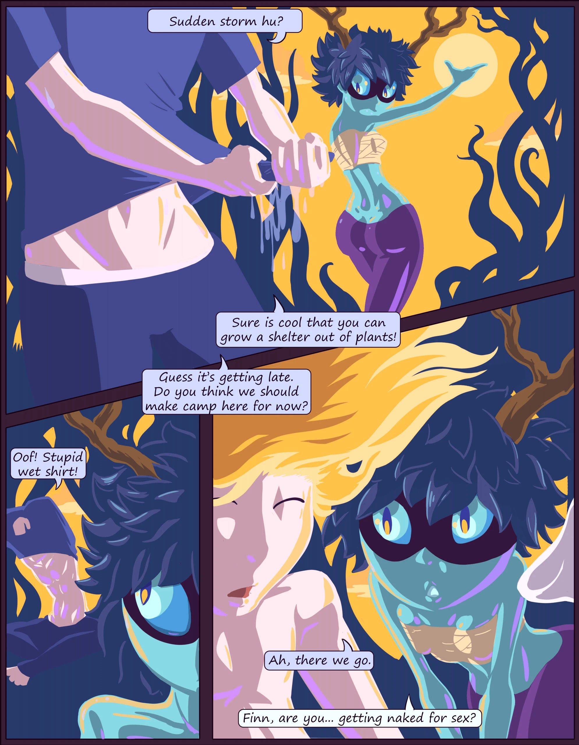 Out of the rain porn comic picture 2