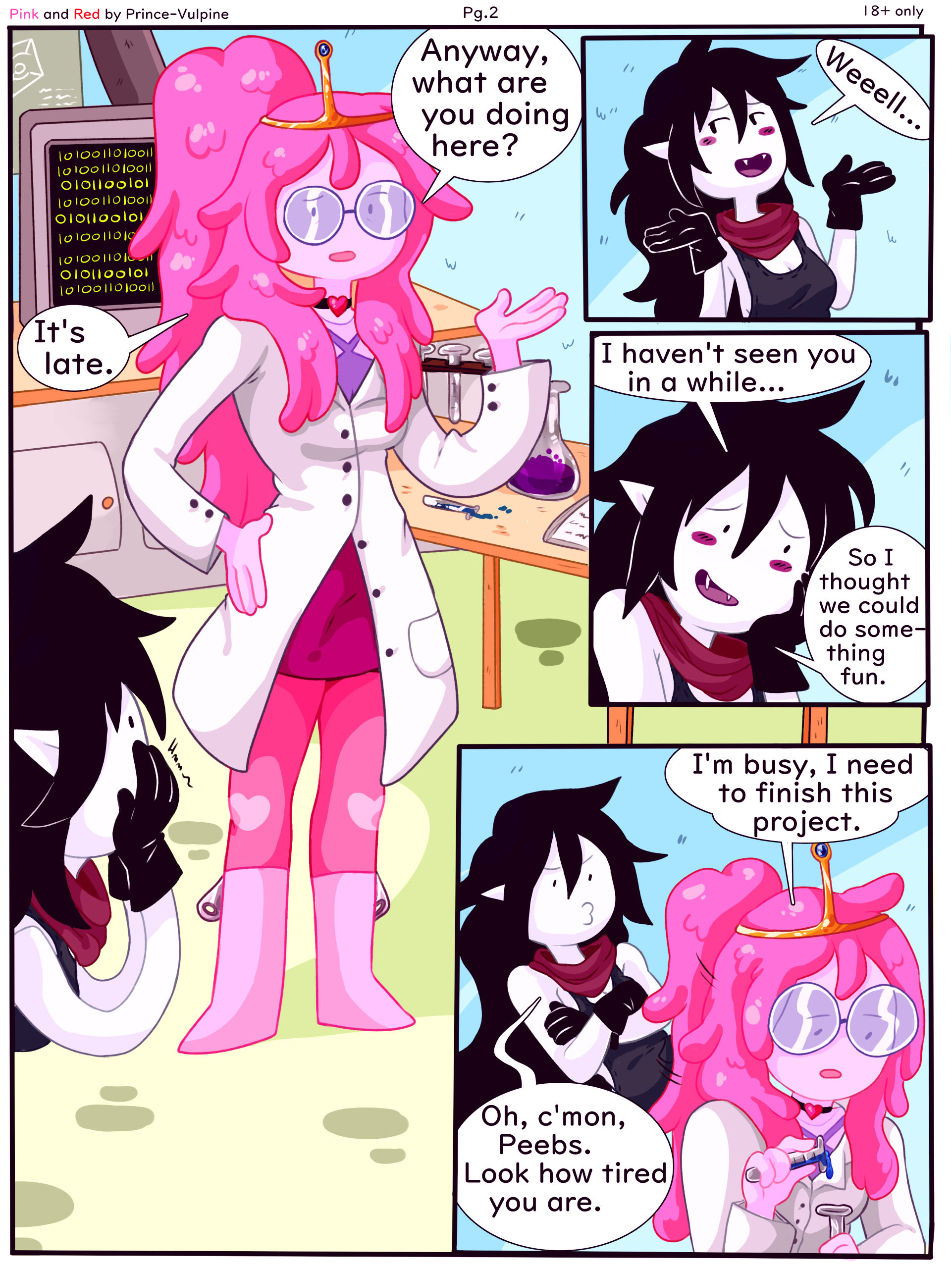 Pink and red bubbline porn comic picture 3