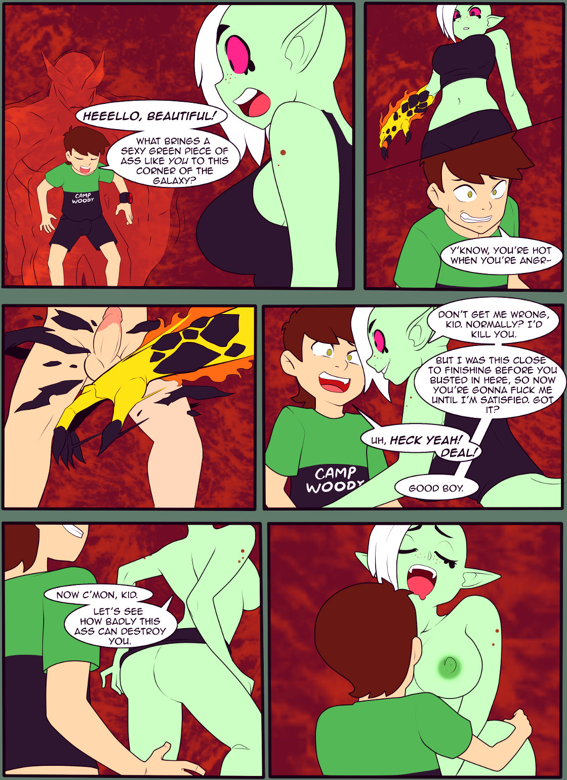 Camp w.o.o.d.y. the extraterrestrial green mile porn comic picture 5