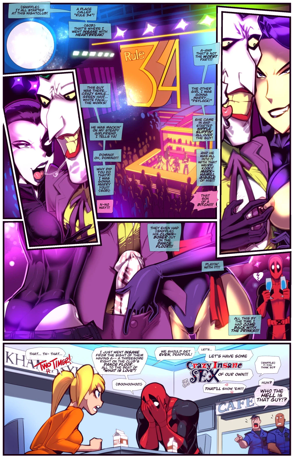 Crazy insane sex porn comic picture 1