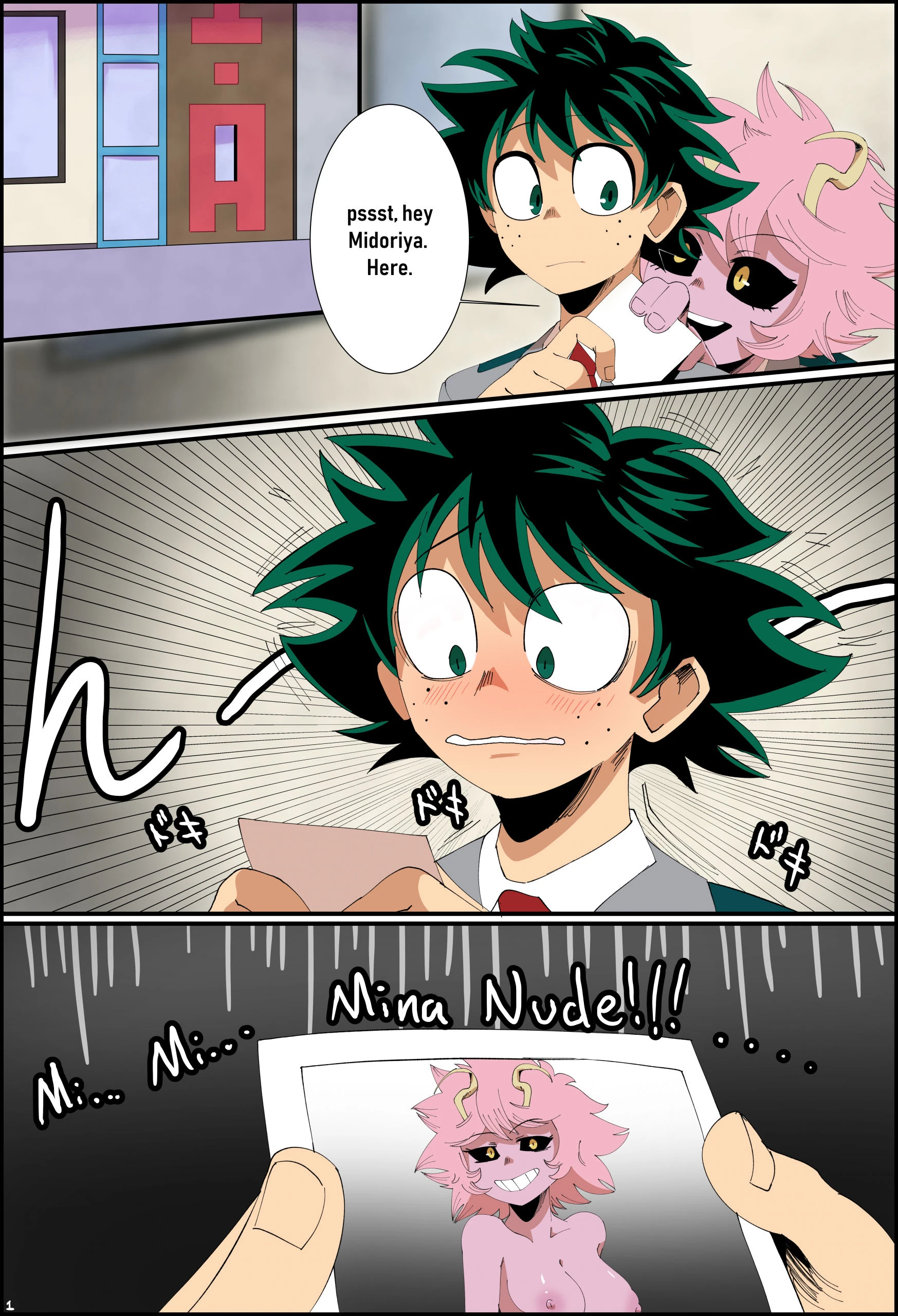 Mina x deku hentai manga picture 2