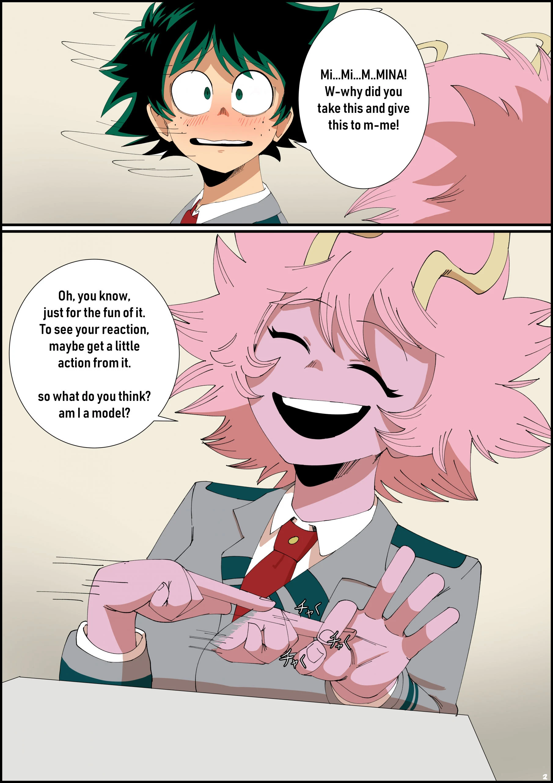 Mina x deku hentai manga picture 3