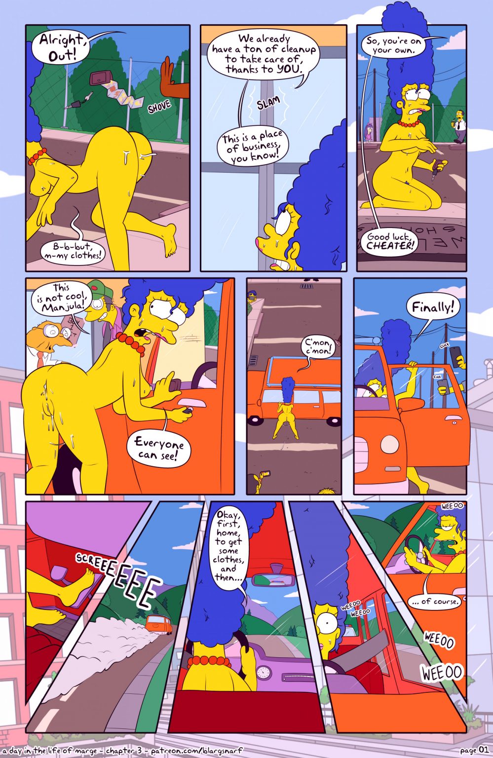A day in the life of marge 3 porn comic picture 1
