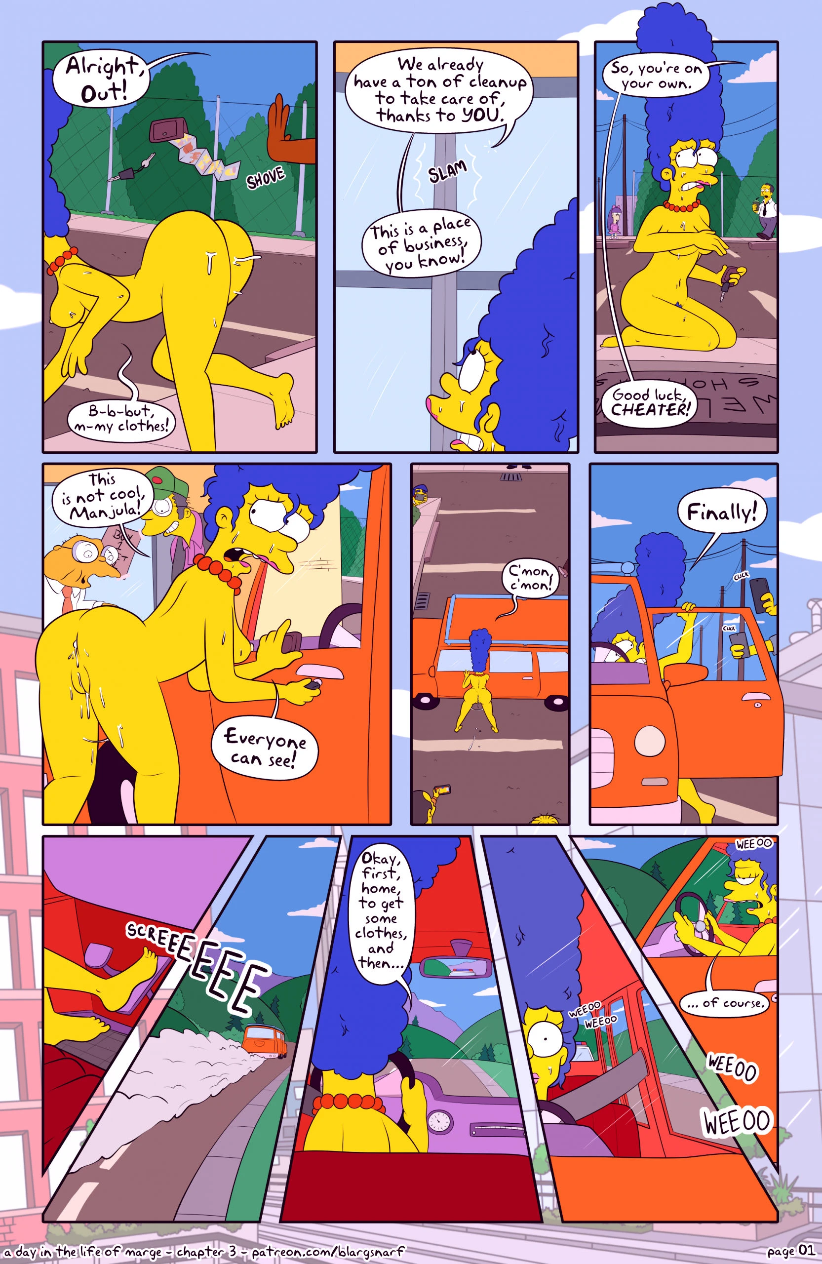 A day in the life of marge 3 porn comic picture 1