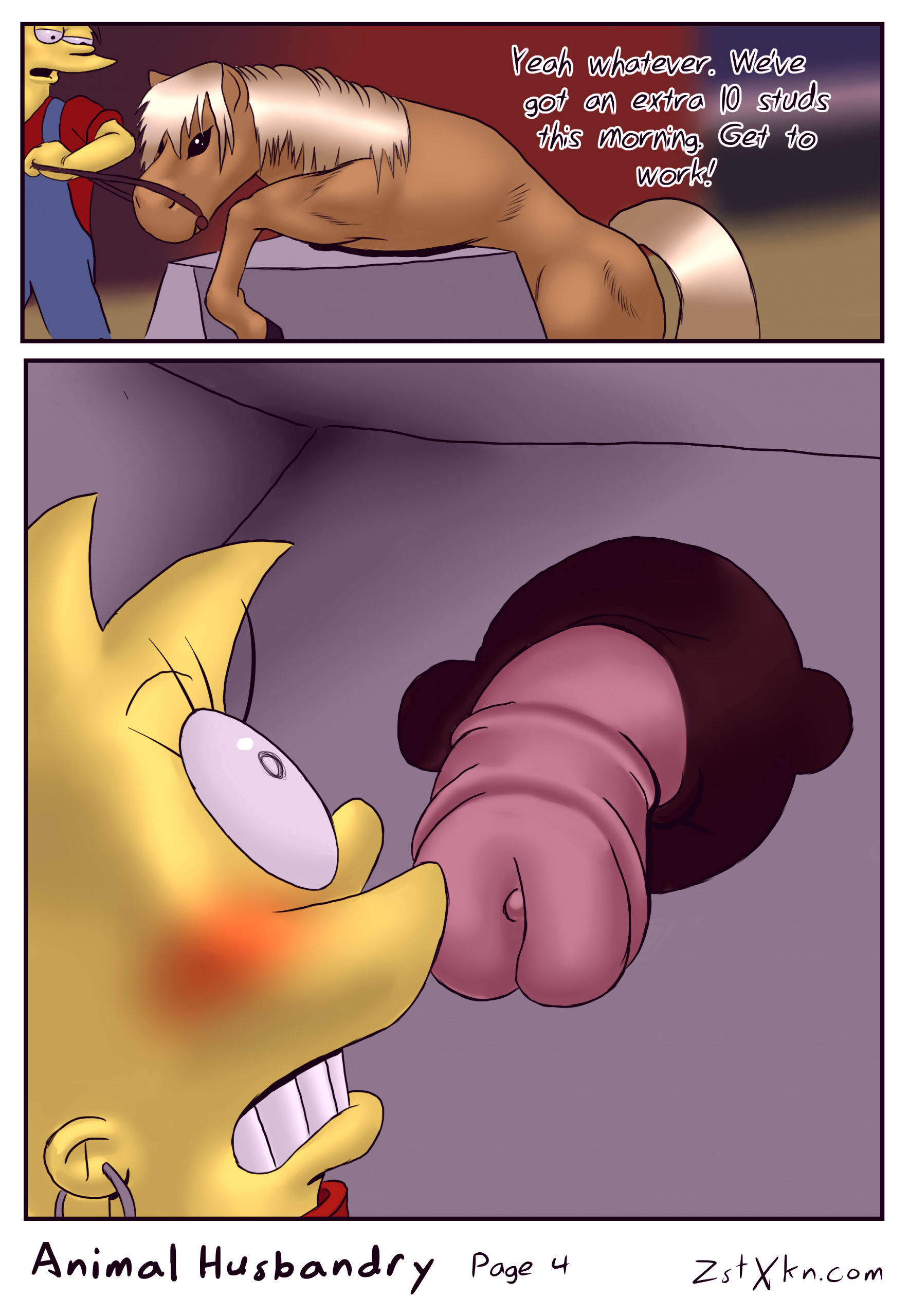 Animal porn comix