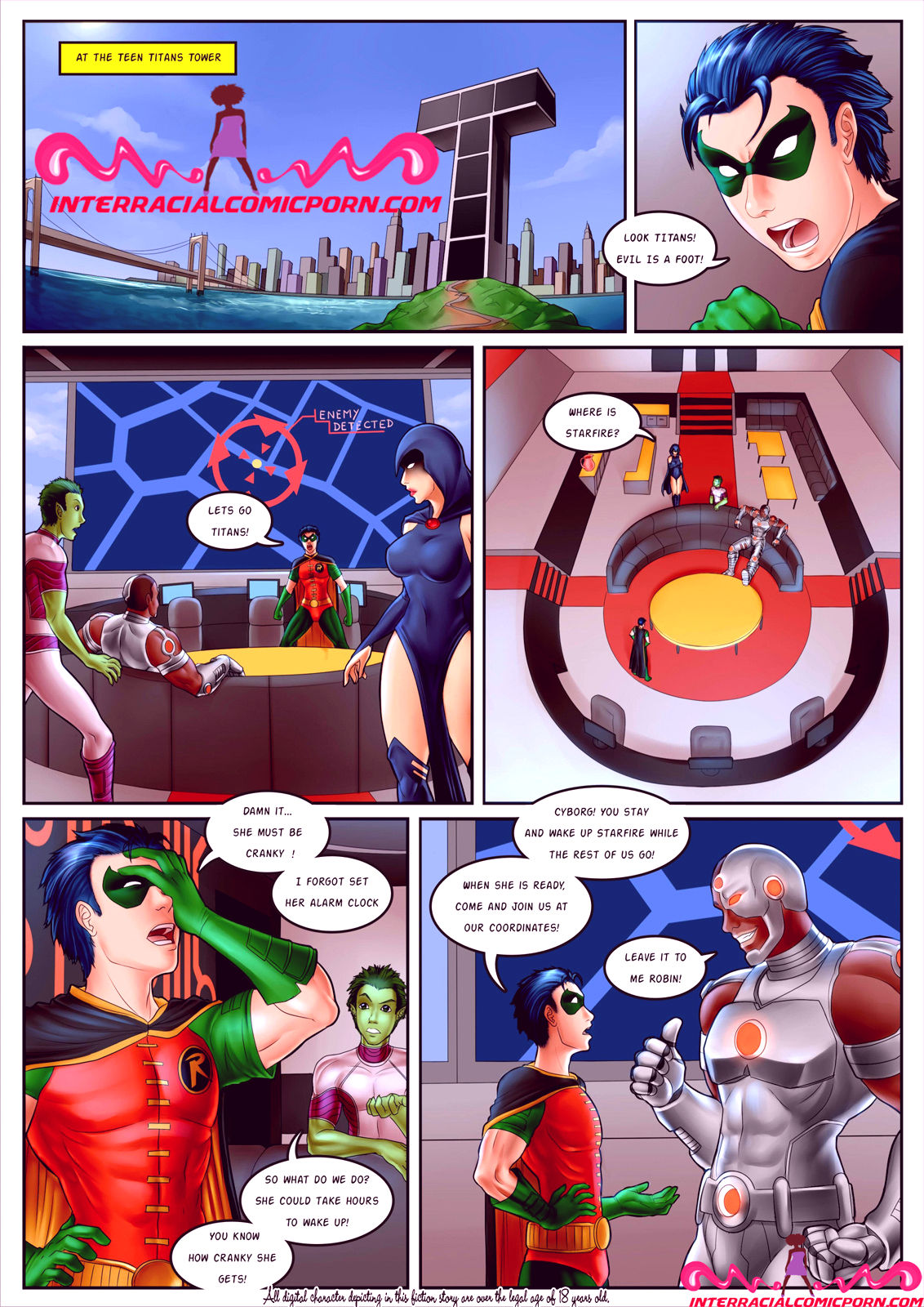 Superhero comics porn