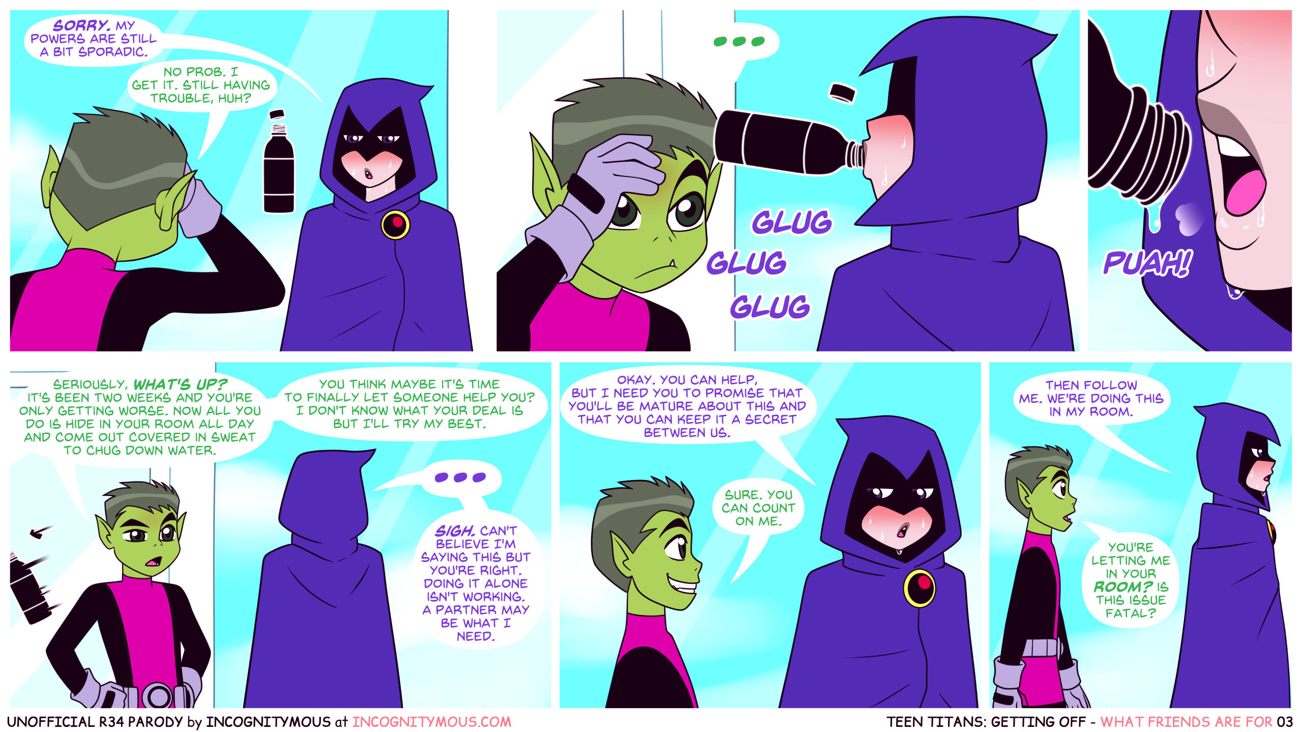 Teen titans getting off porn comic picture 3