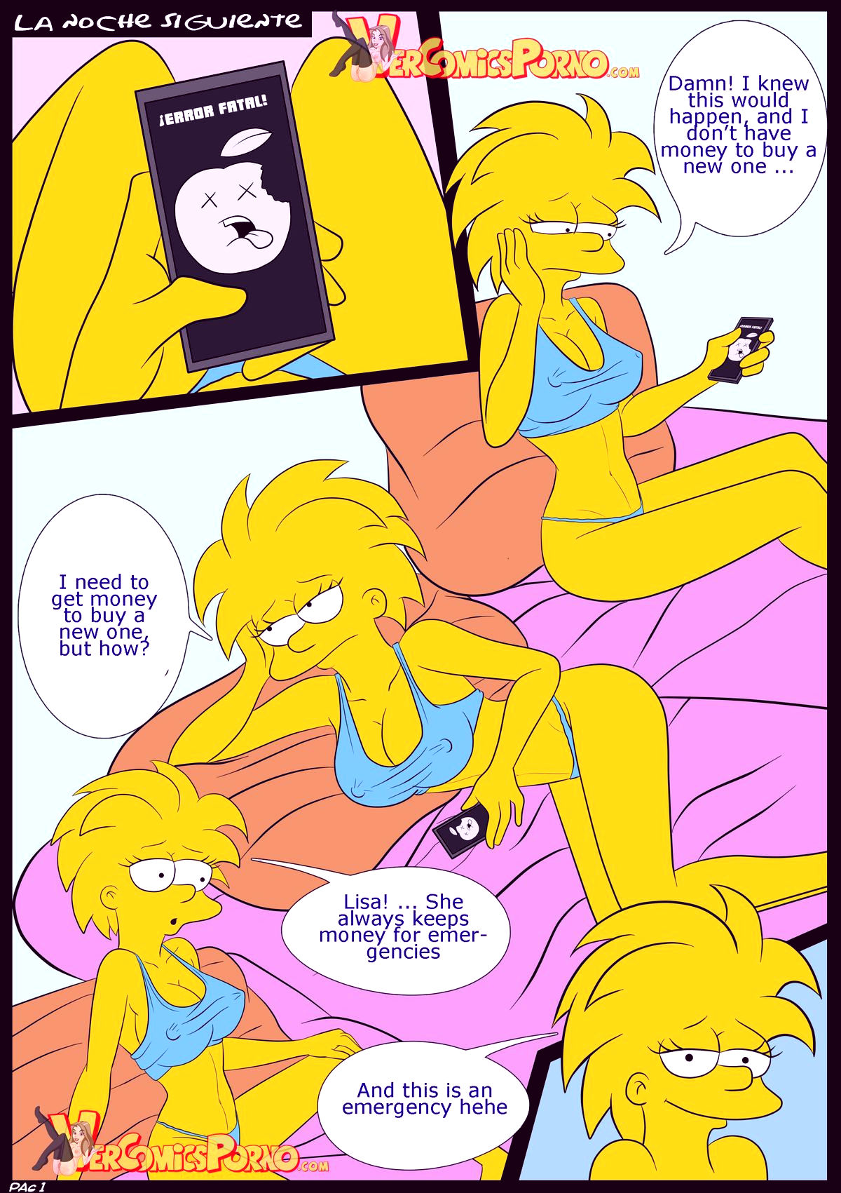 The simpsons old habits 2 porn comic picture 2
