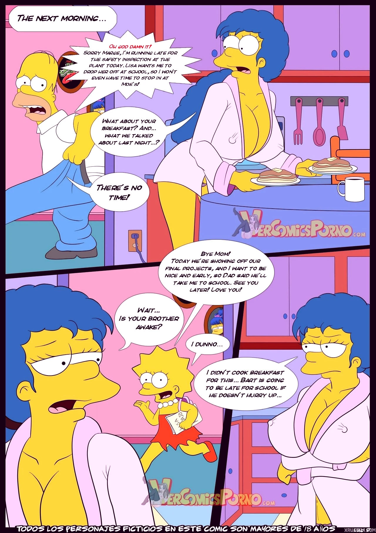 The simpsons old habits 3 porn comic picture 10