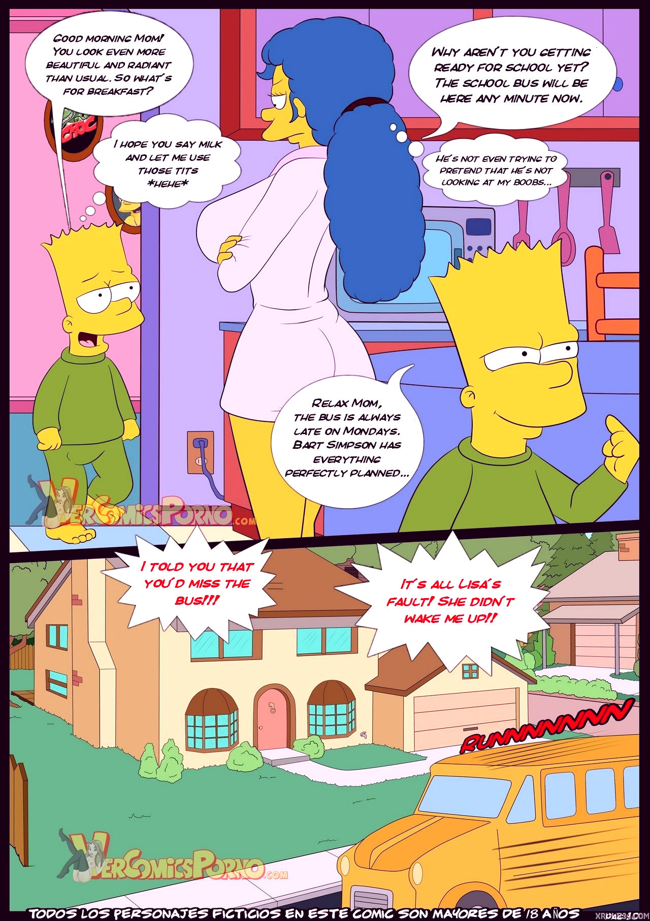 The simpsons old habits 3 porn comic picture 11