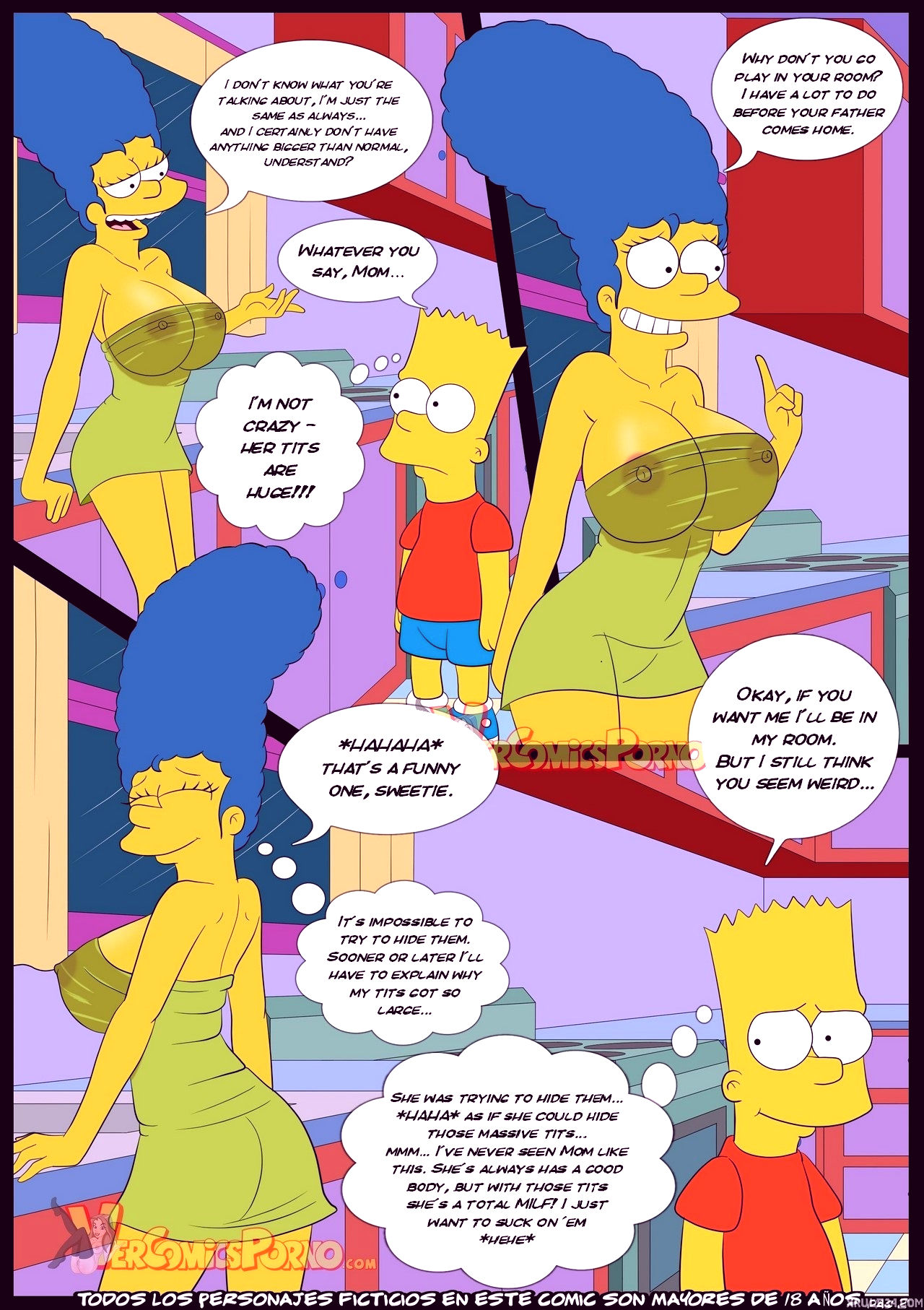 The simpsons old habits 3 porn comic picture 3