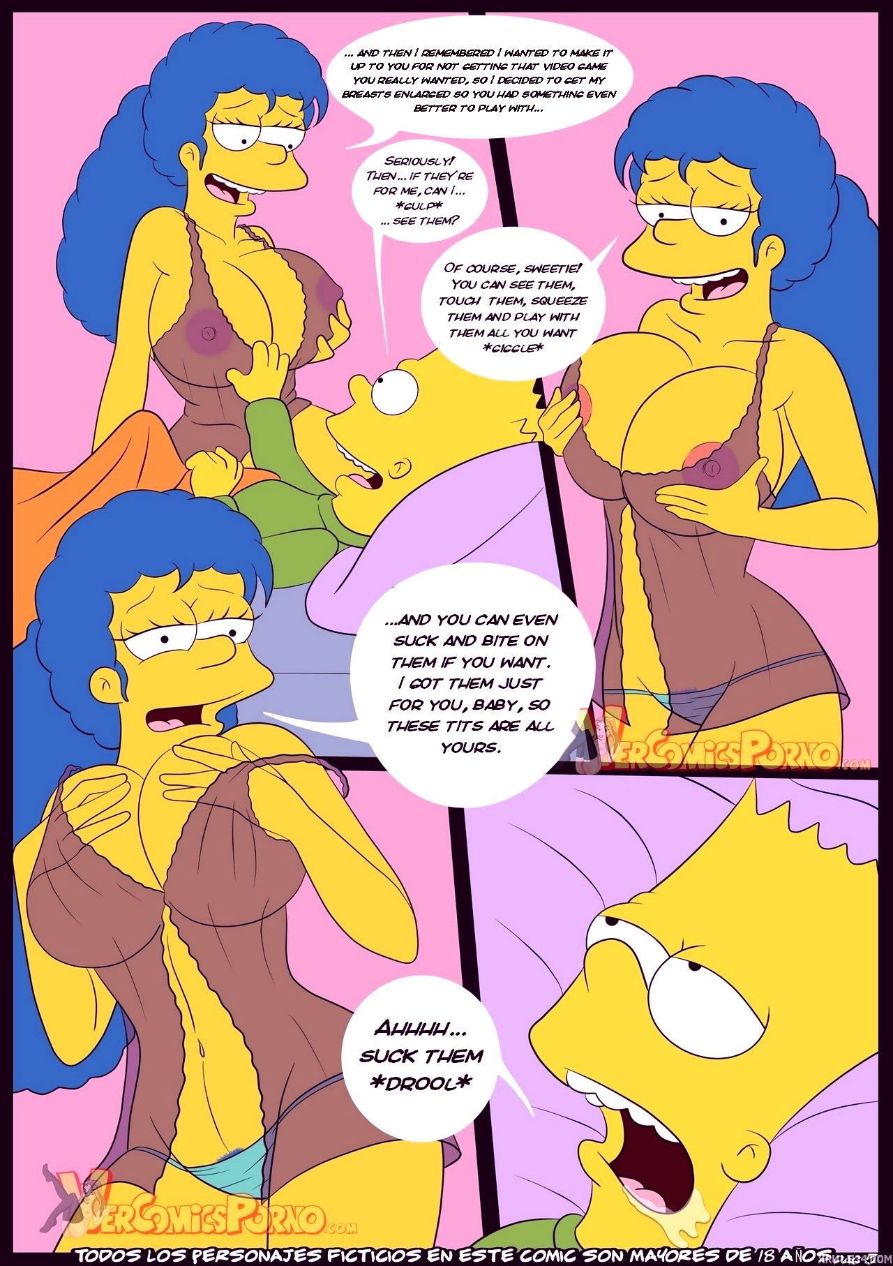 The simpsons old habits 3 porn comic picture 6