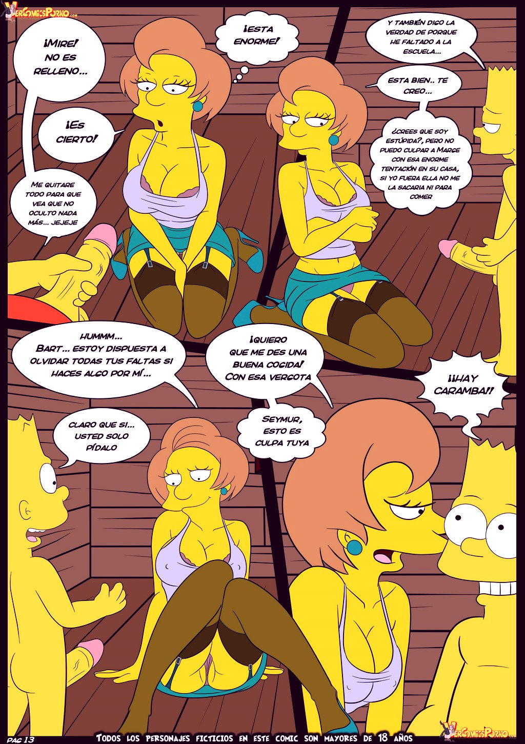 The simpsons old habits 5 porn comic picture 14