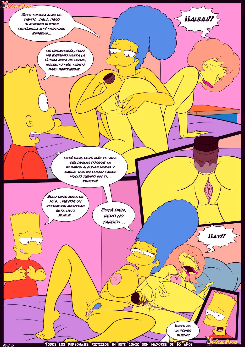 The simpsons old habits 5 porn comic picture 6