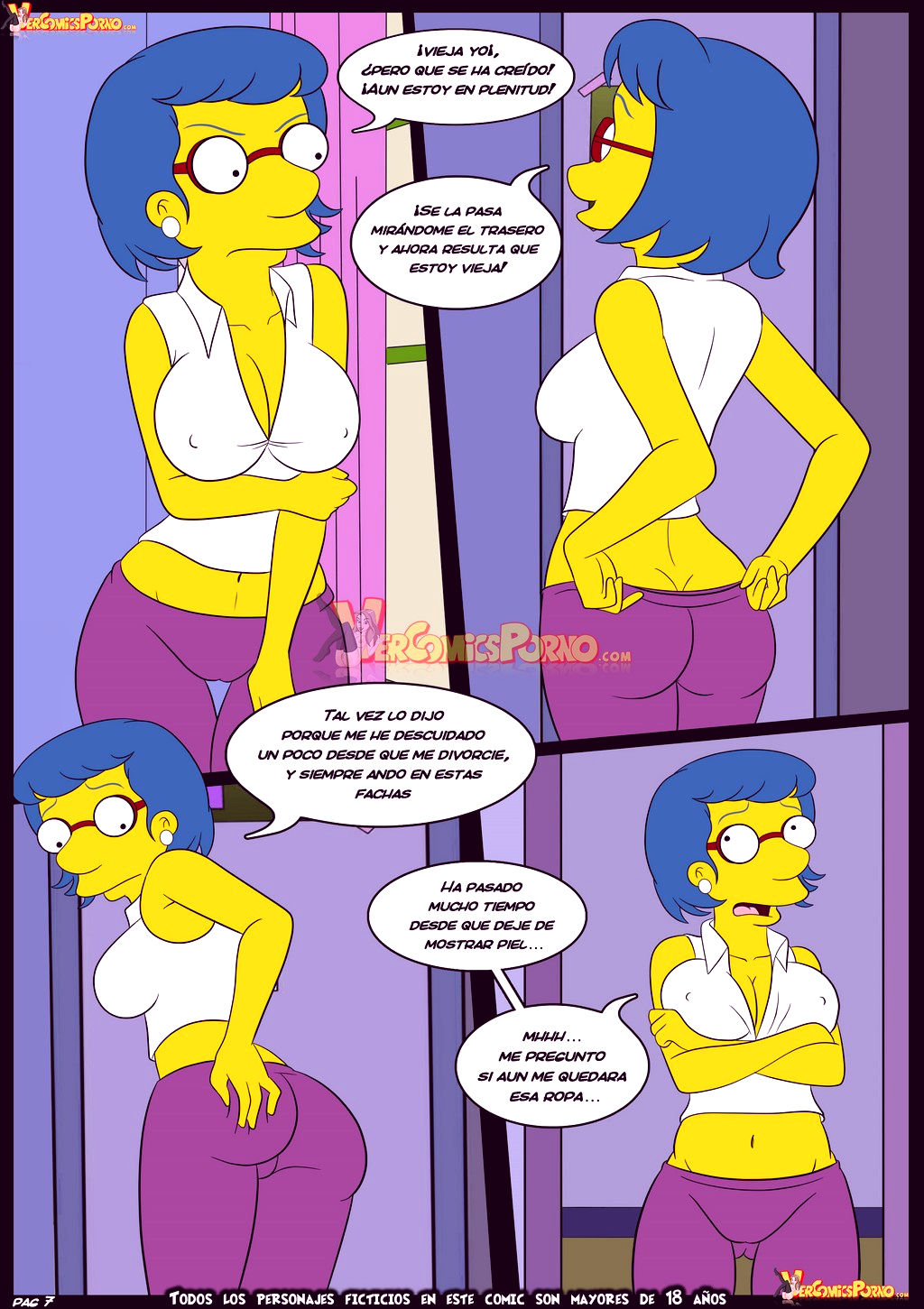 The simpsons old habits 6 porn comic picture 8