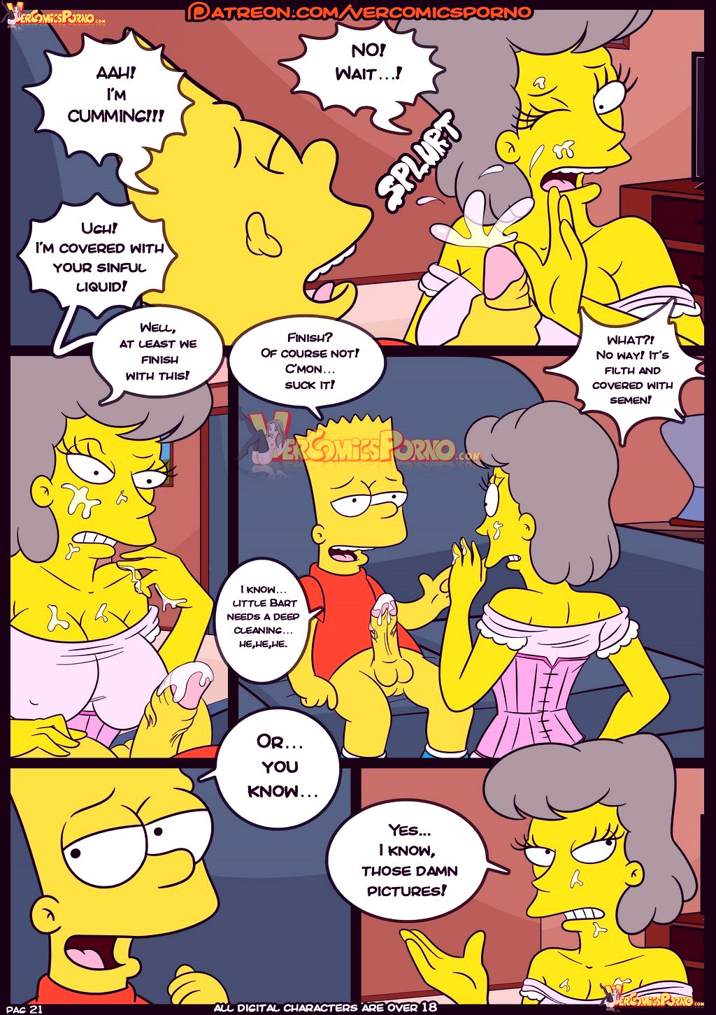 The simpsons old habits 8 porn comic picture 22