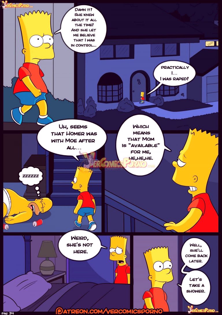 The simpsons old habits 8 porn comic picture 35