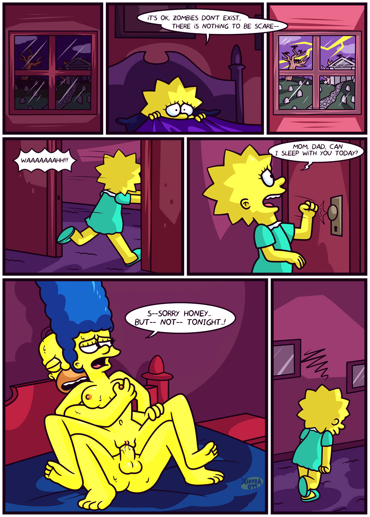 The not so treehouse of horror porn comic picture 3
