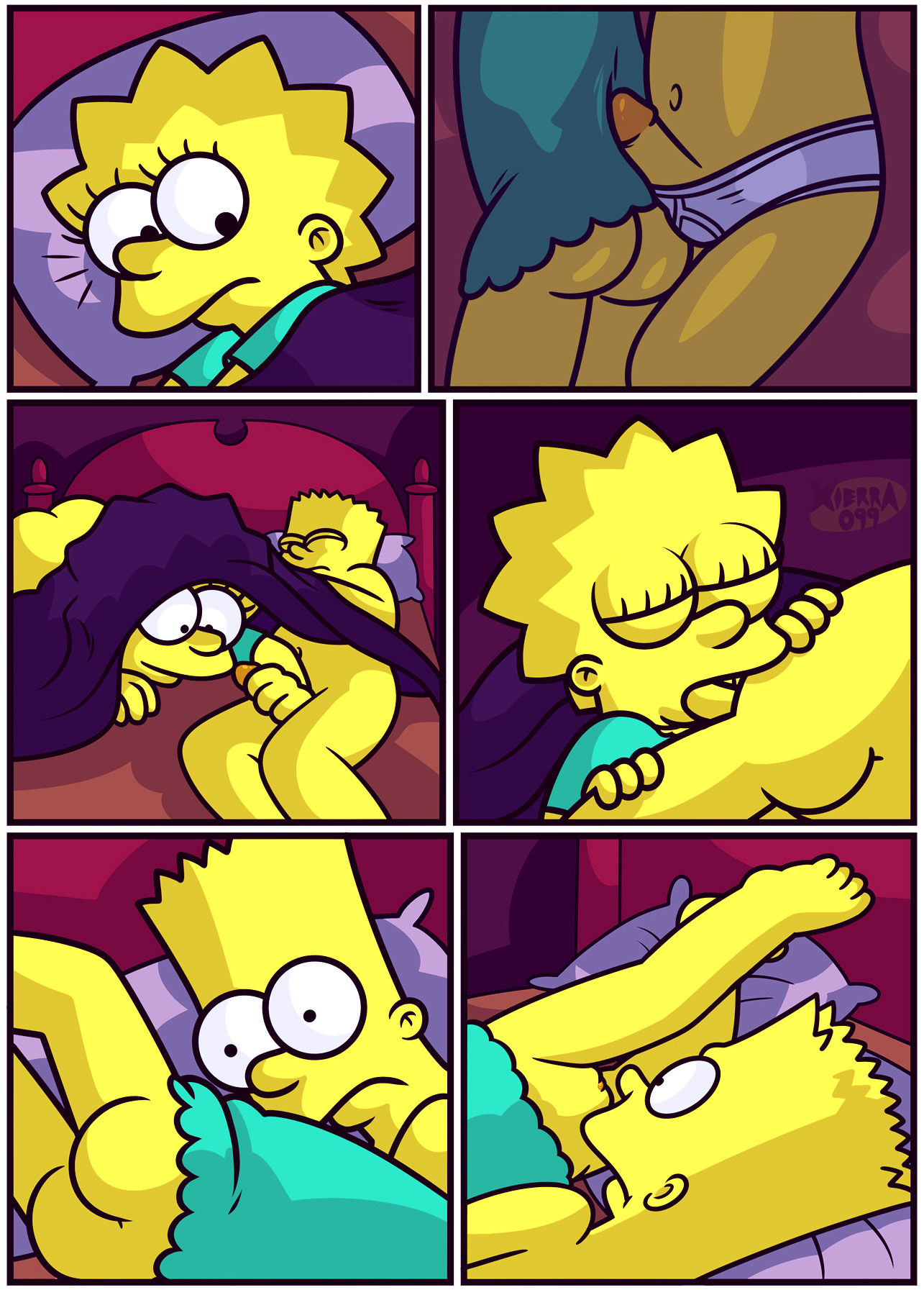 The not so treehouse of horror porn comic picture 7