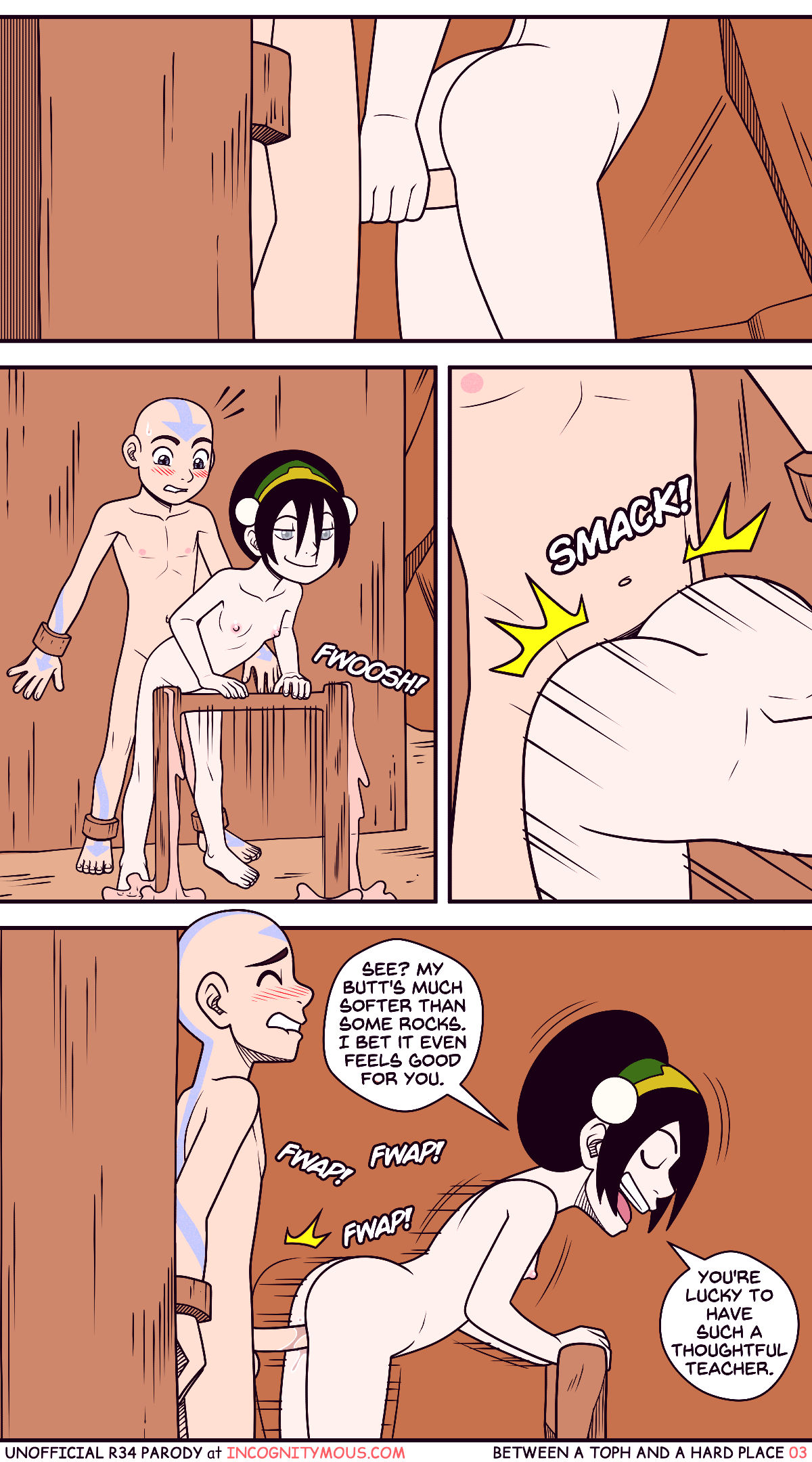 Between a toph and a hard place porn comic picture 3