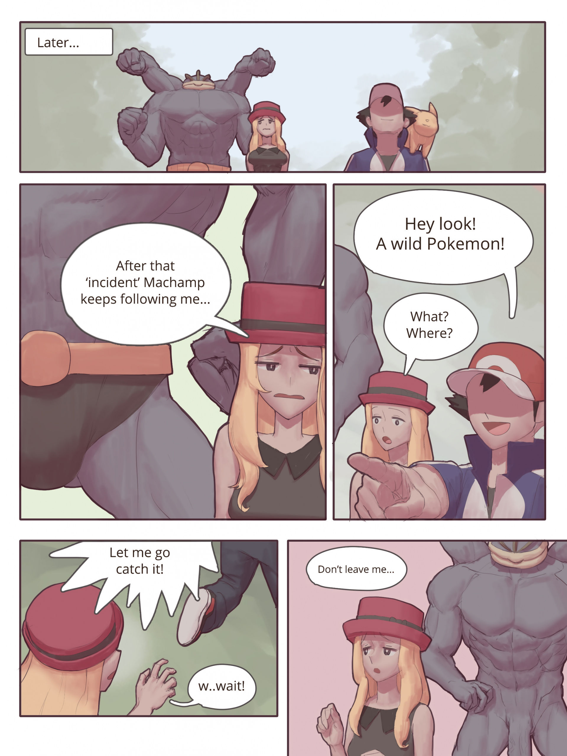 Machamp used knock up comic