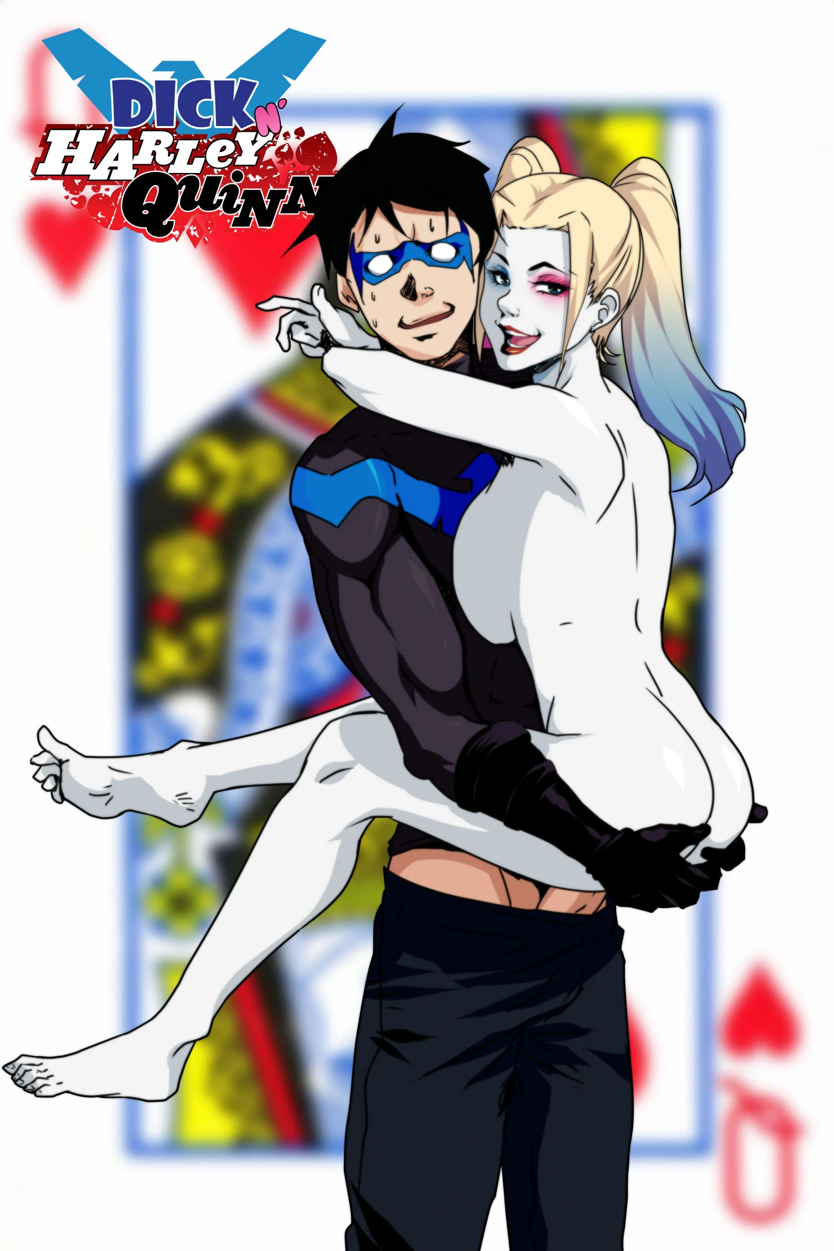 Dick n harley quinn porn comic picture 1
