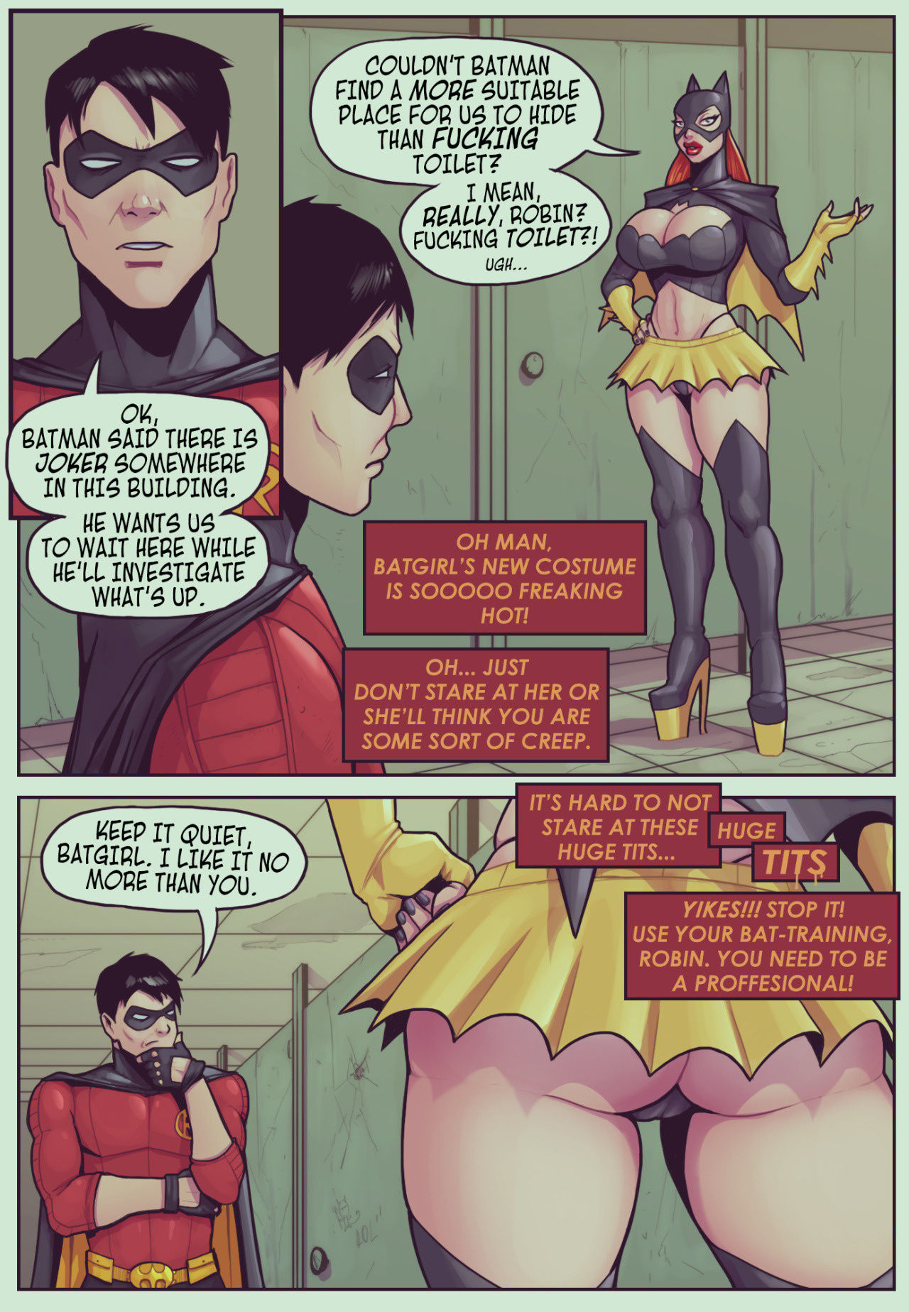 Ruined gotham batgirl loves robin porn comic picture 2