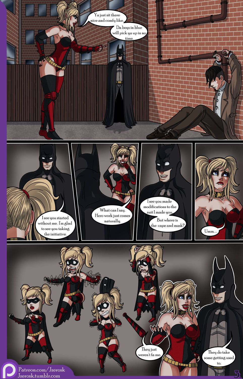 The bat in love porn comic picture 4