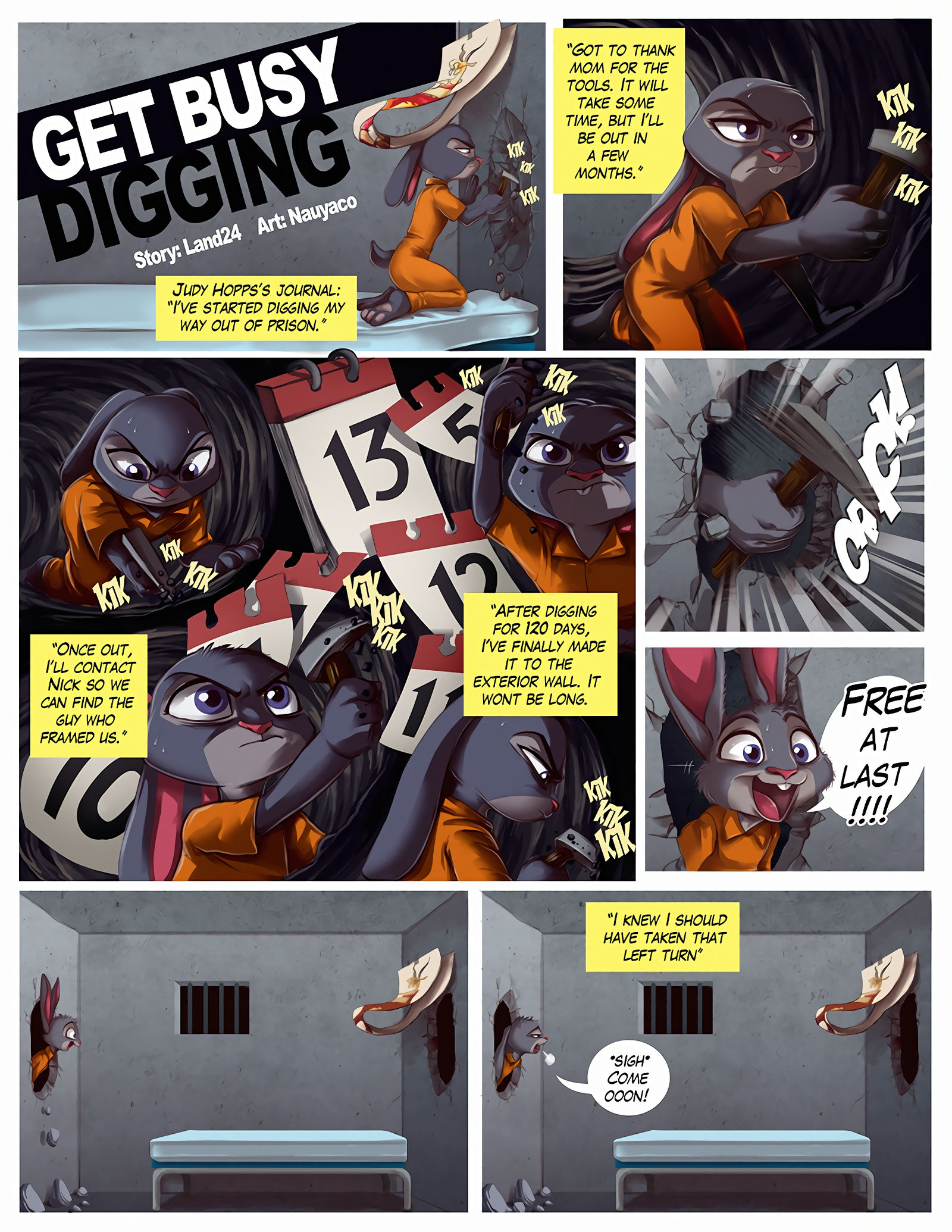 Guilty judy and nick go to jail porn comic picture 5