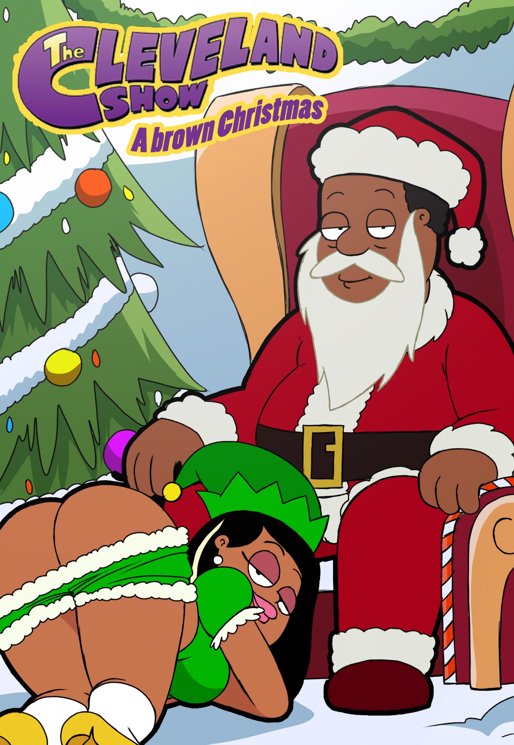 A brown Christmas porn comic picture 1