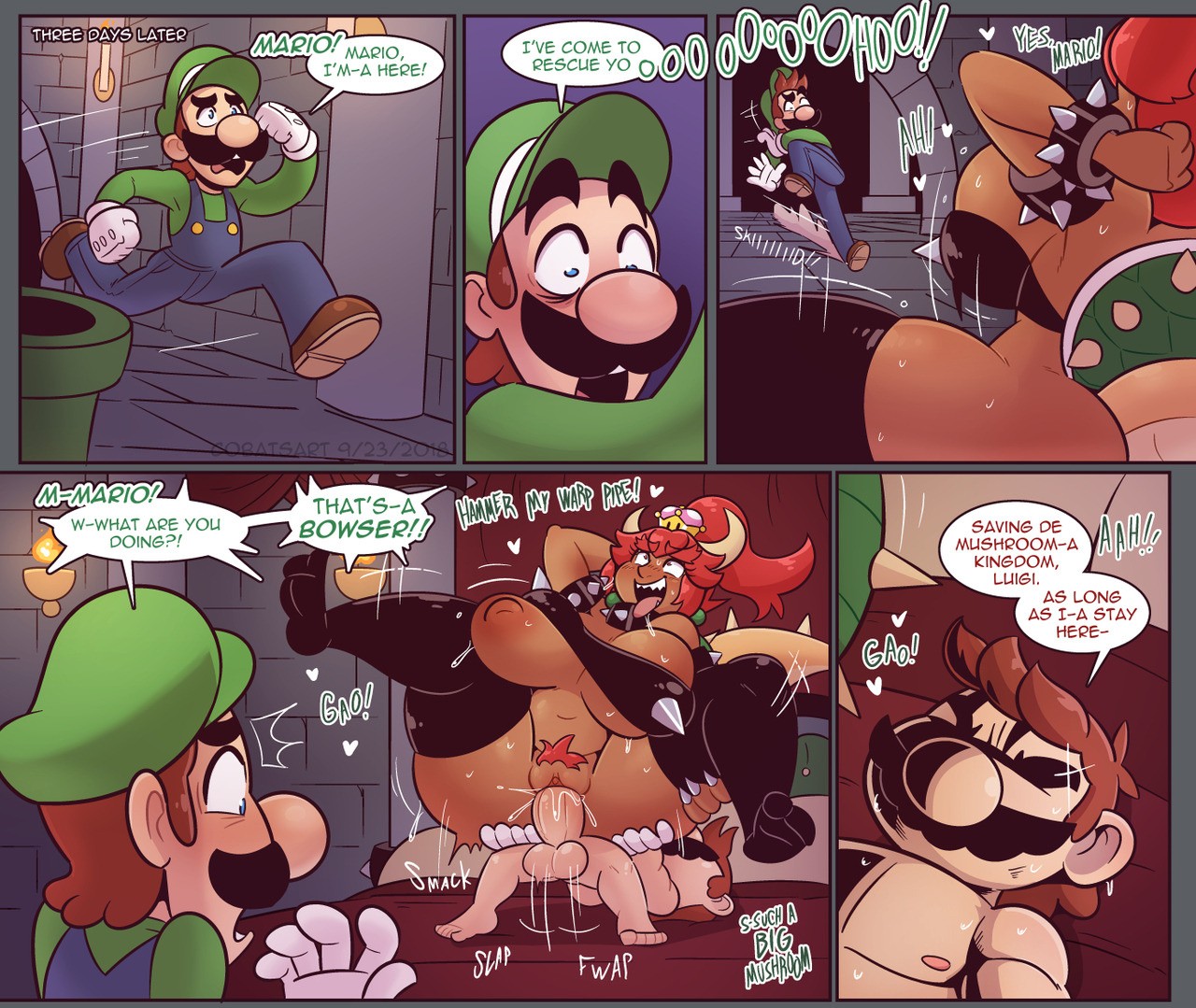 A Night of Bowsette porn comic picture 2