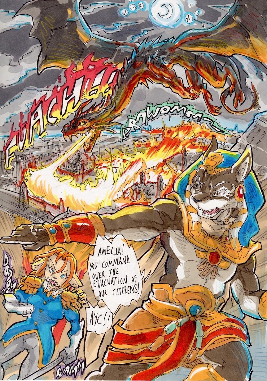 Anubis Stories 3 - Dragon Attack porn comic picture 12