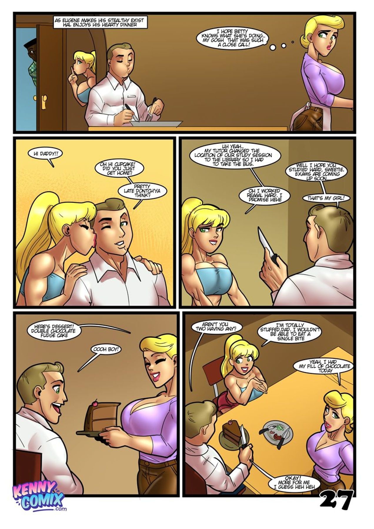 Betty and Alice in Study Session porn comic picture 28