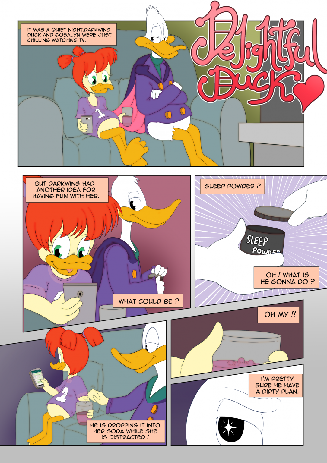 Delightful Duck porn comic picture 1