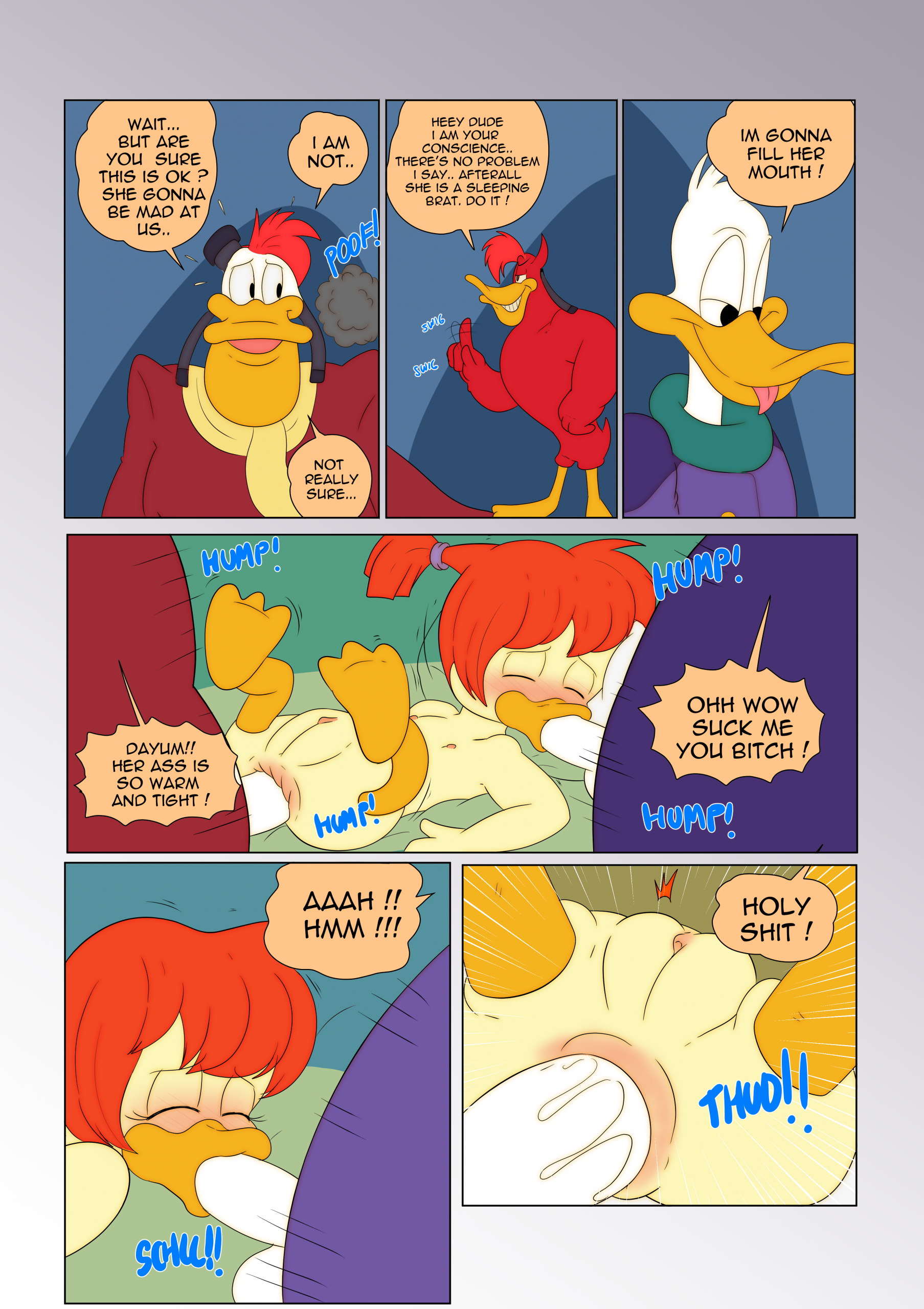 Delightful Duck porn comic picture 7