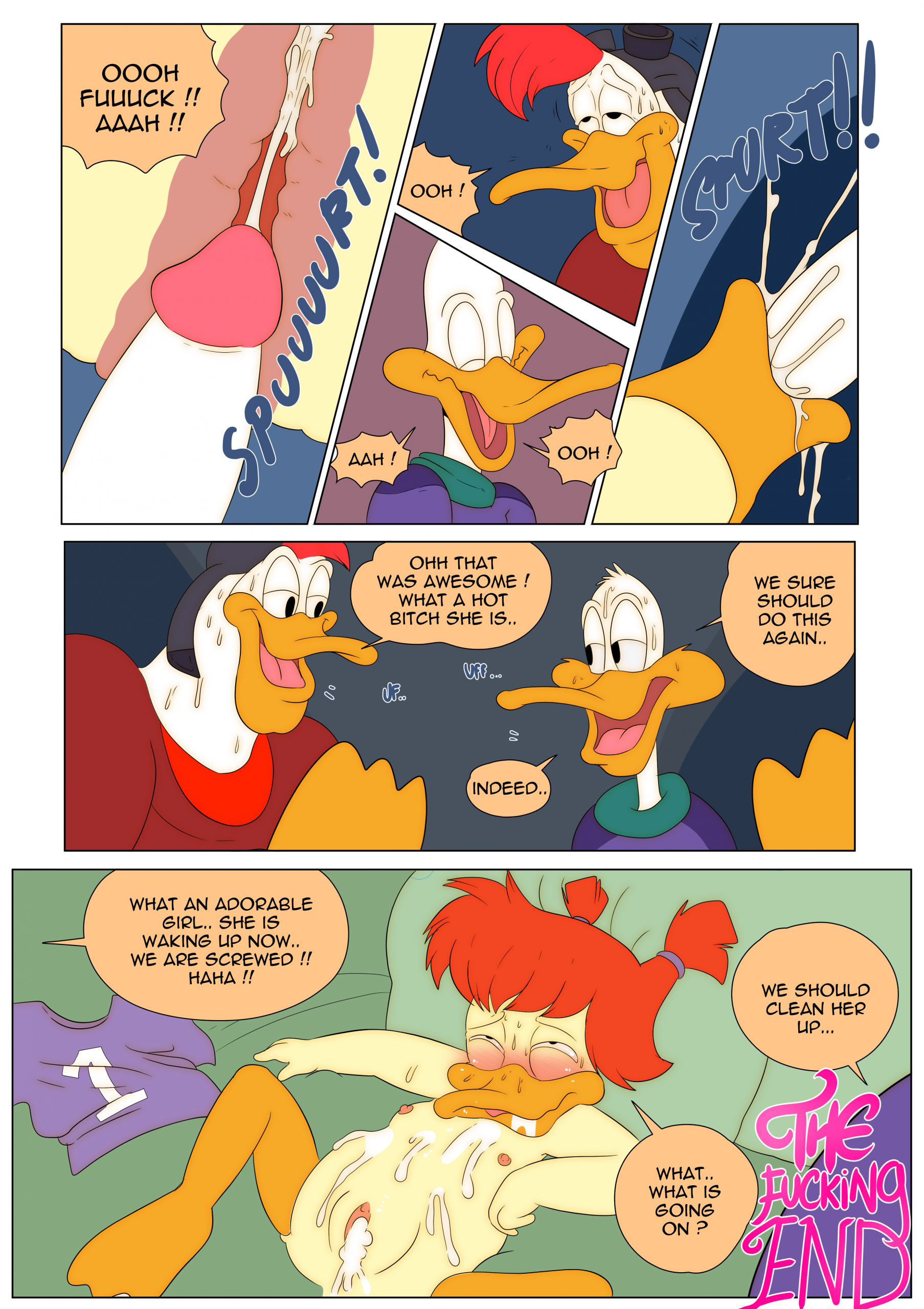 Delightful Duck porn comic picture 8
