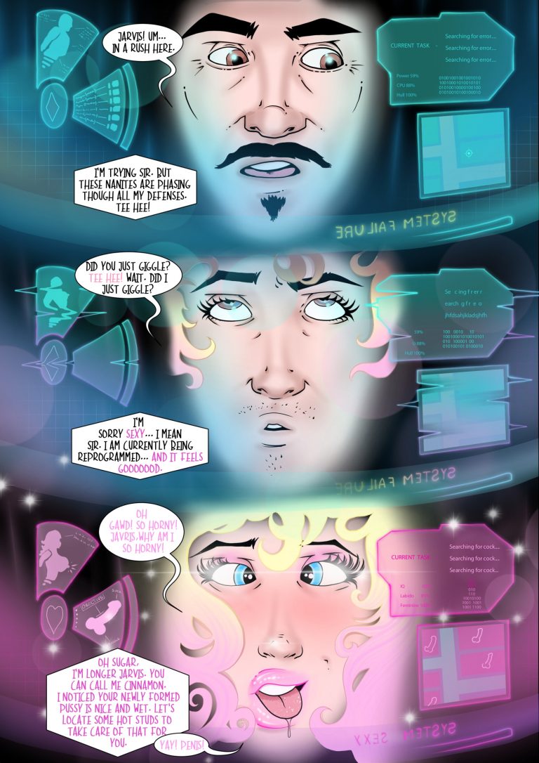 Doctor Bimboid vs Marvel Comic Heroes porn comic picture 5
