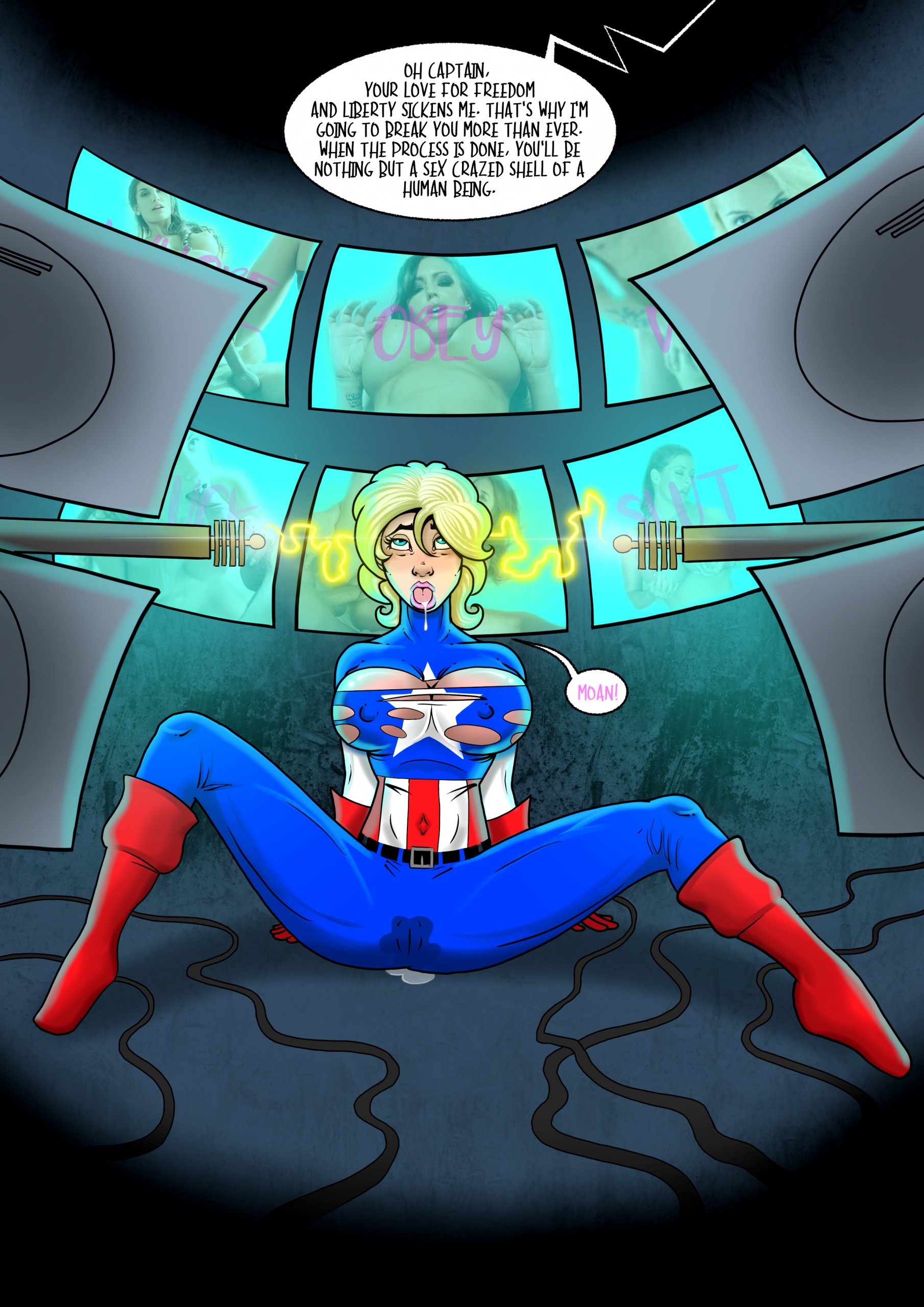 Doctor Bimboid vs Marvel Comic Heroes porn comic picture 7