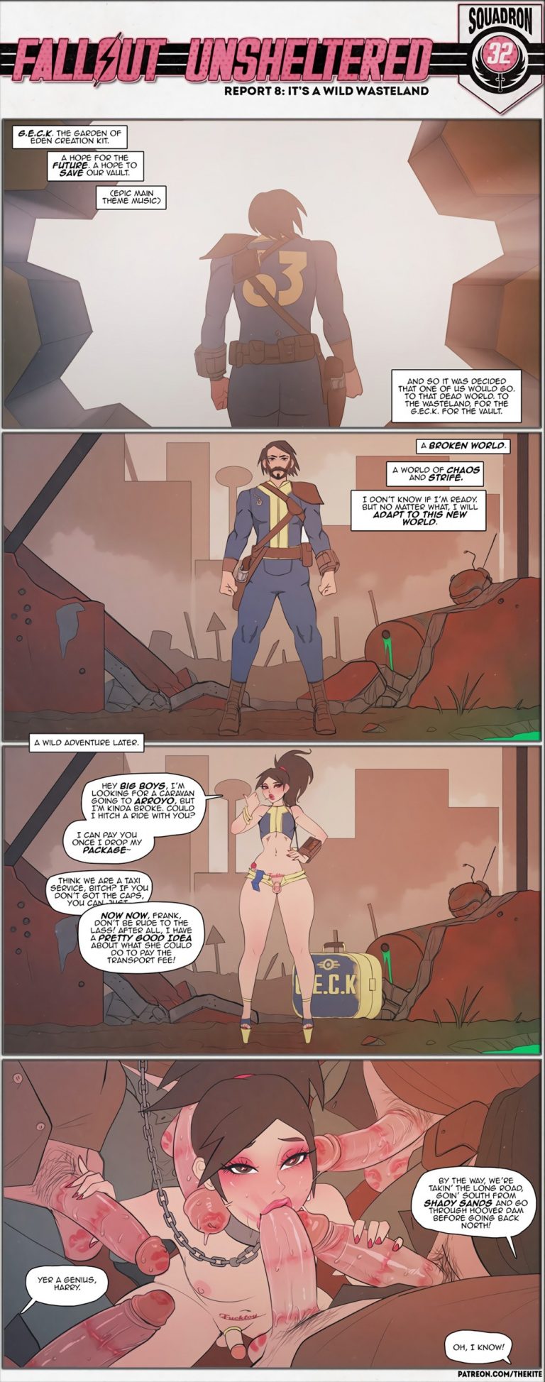 Fallout Unsheltered Squadron 32 porn comic picture 8