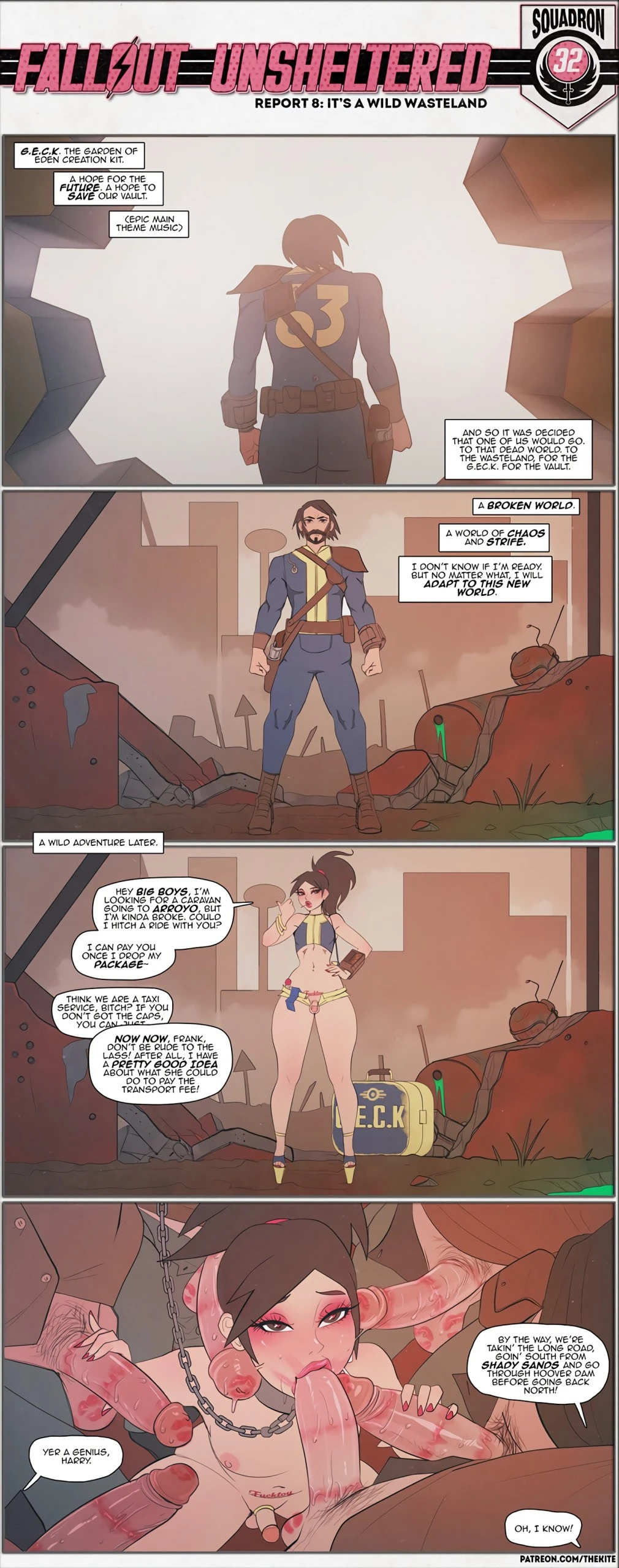 Fallout Unsheltered Squadron 32 porn comic picture 8